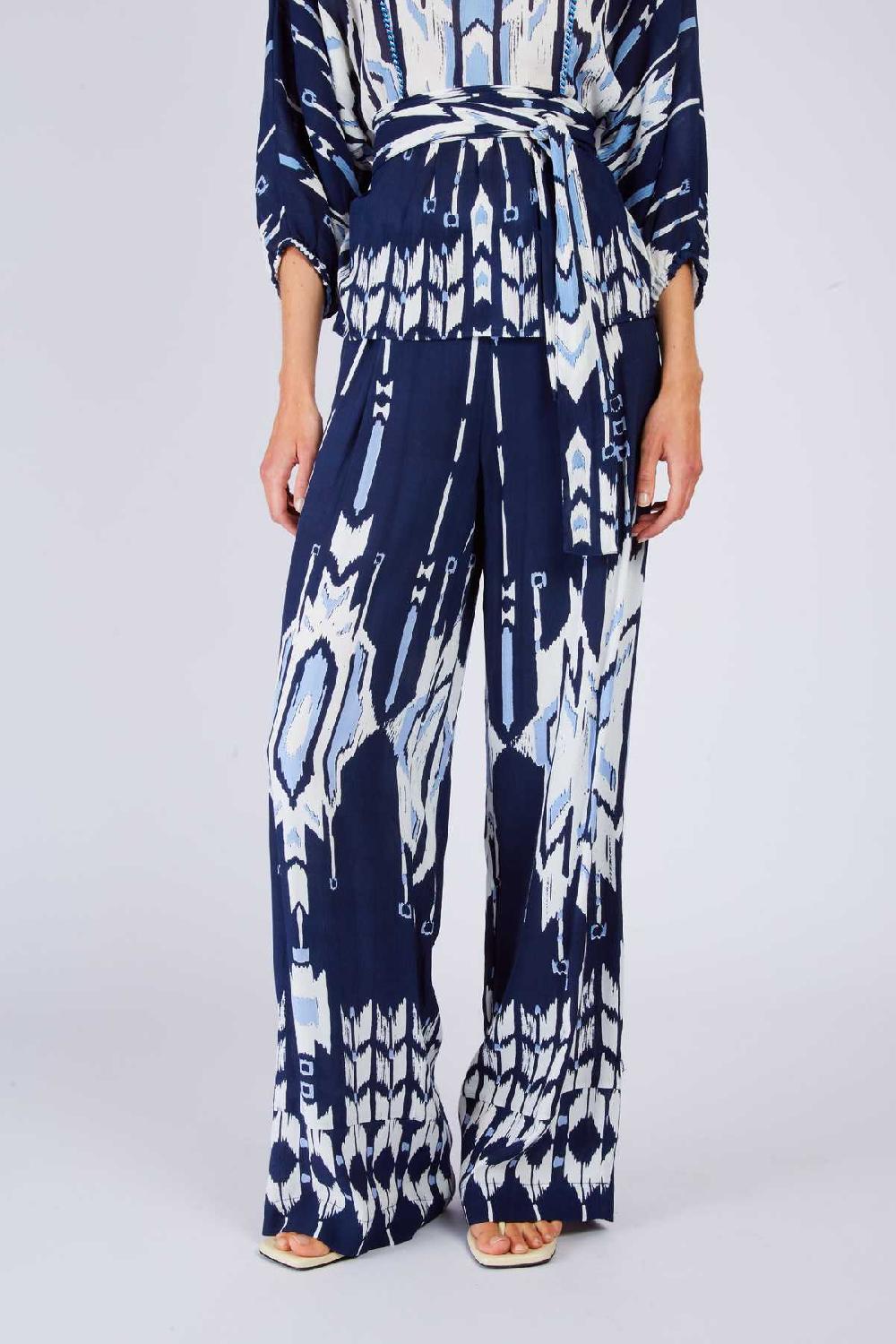 derhy Pantalon évasé imprimé DAVINA