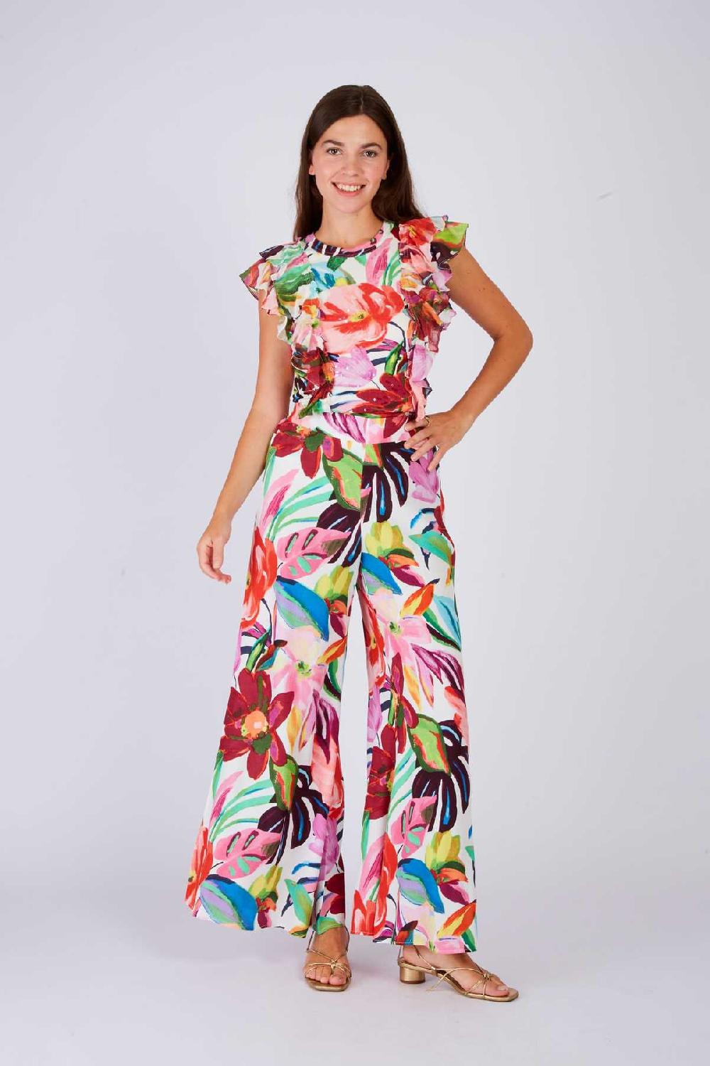 Derhy Pantalon évasé Imprimé DELFINA