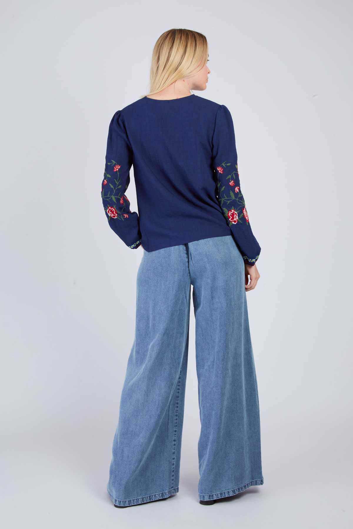 Derhy Pantalon Fluide Denim DAME