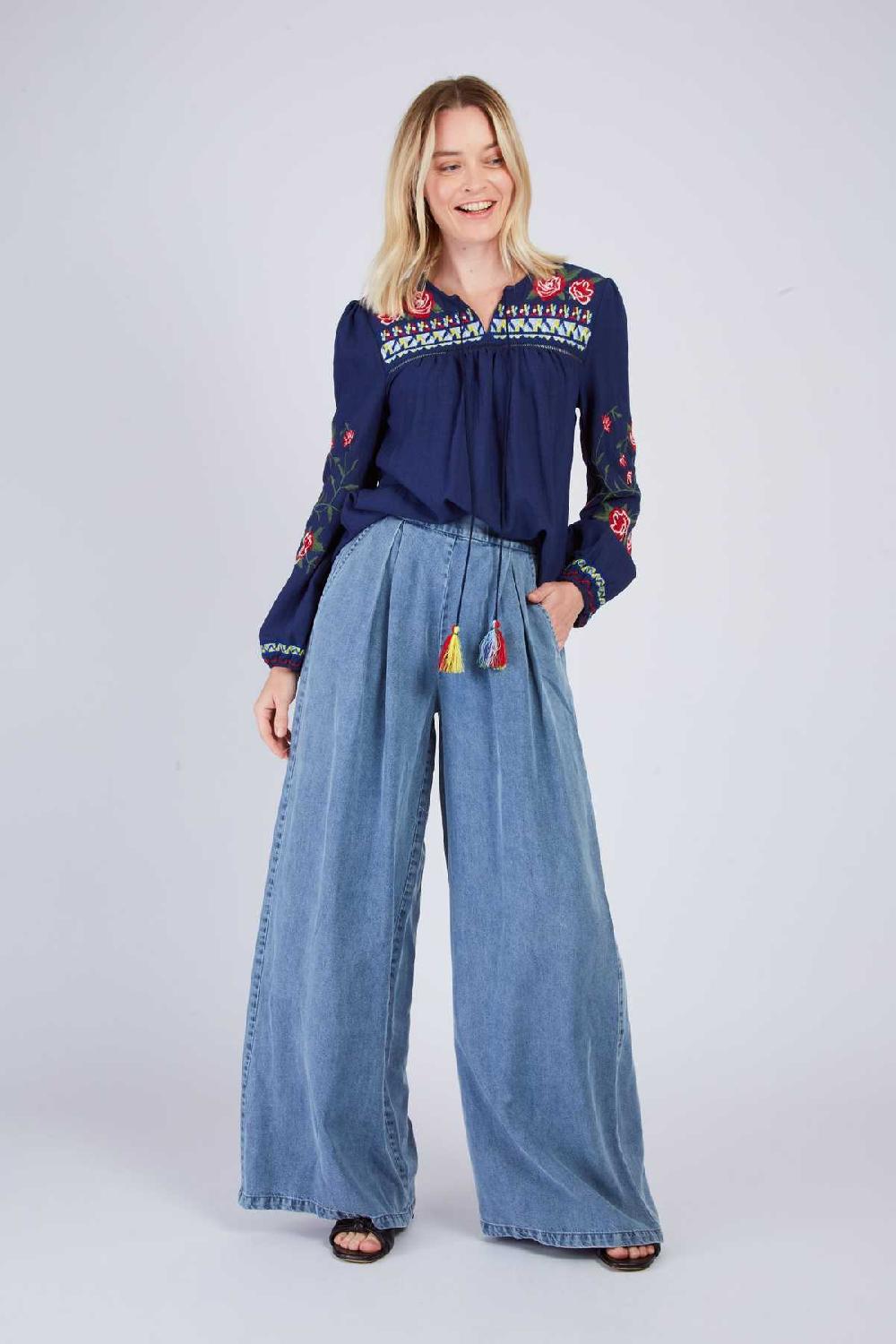 derhy Pantalon fluide denim DAME