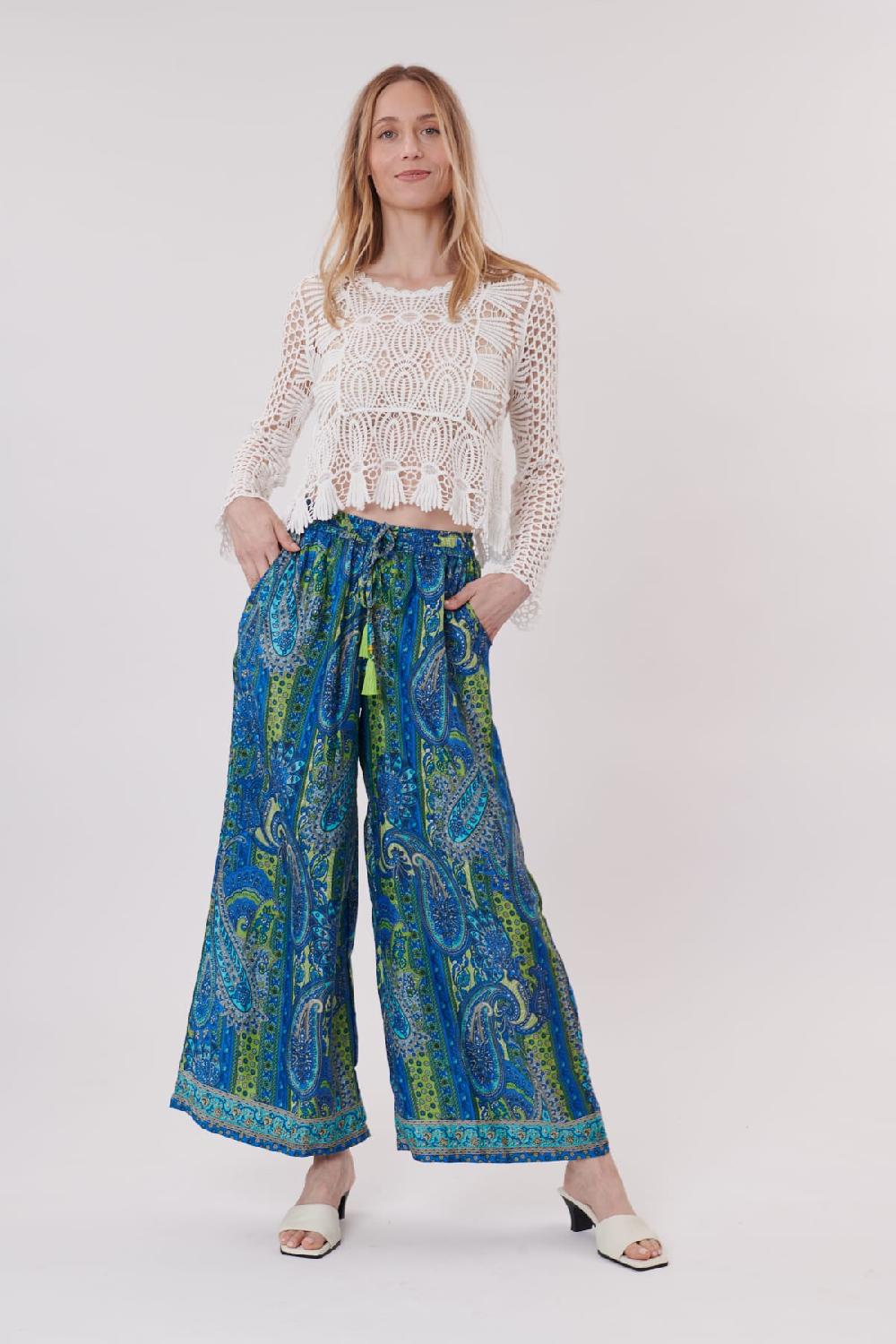 derhy Pantalon imprimée Paisley ample PACOME