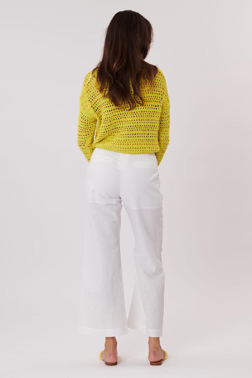 Derhy Pantalon Uni Ample à Pinces En Lin PALATINE