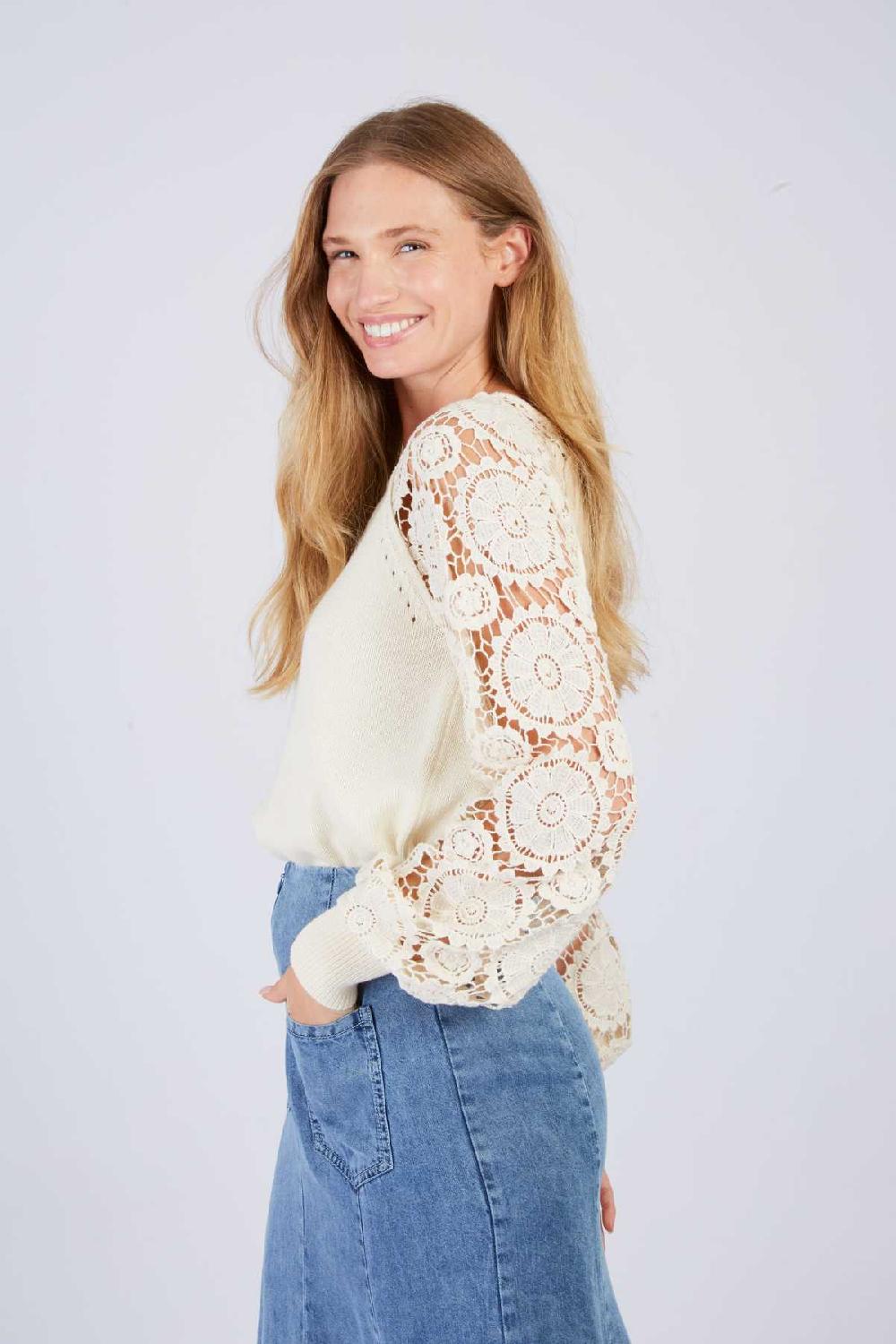 Derhy Pull Uni En Crochet ELMIRA
