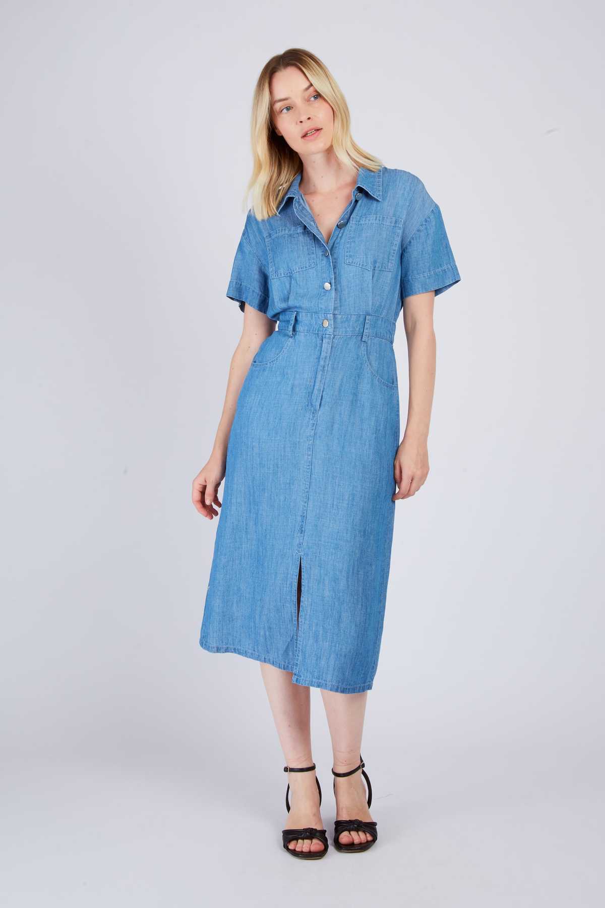 Derhy Robe Chemise En Jean CARIGNAN