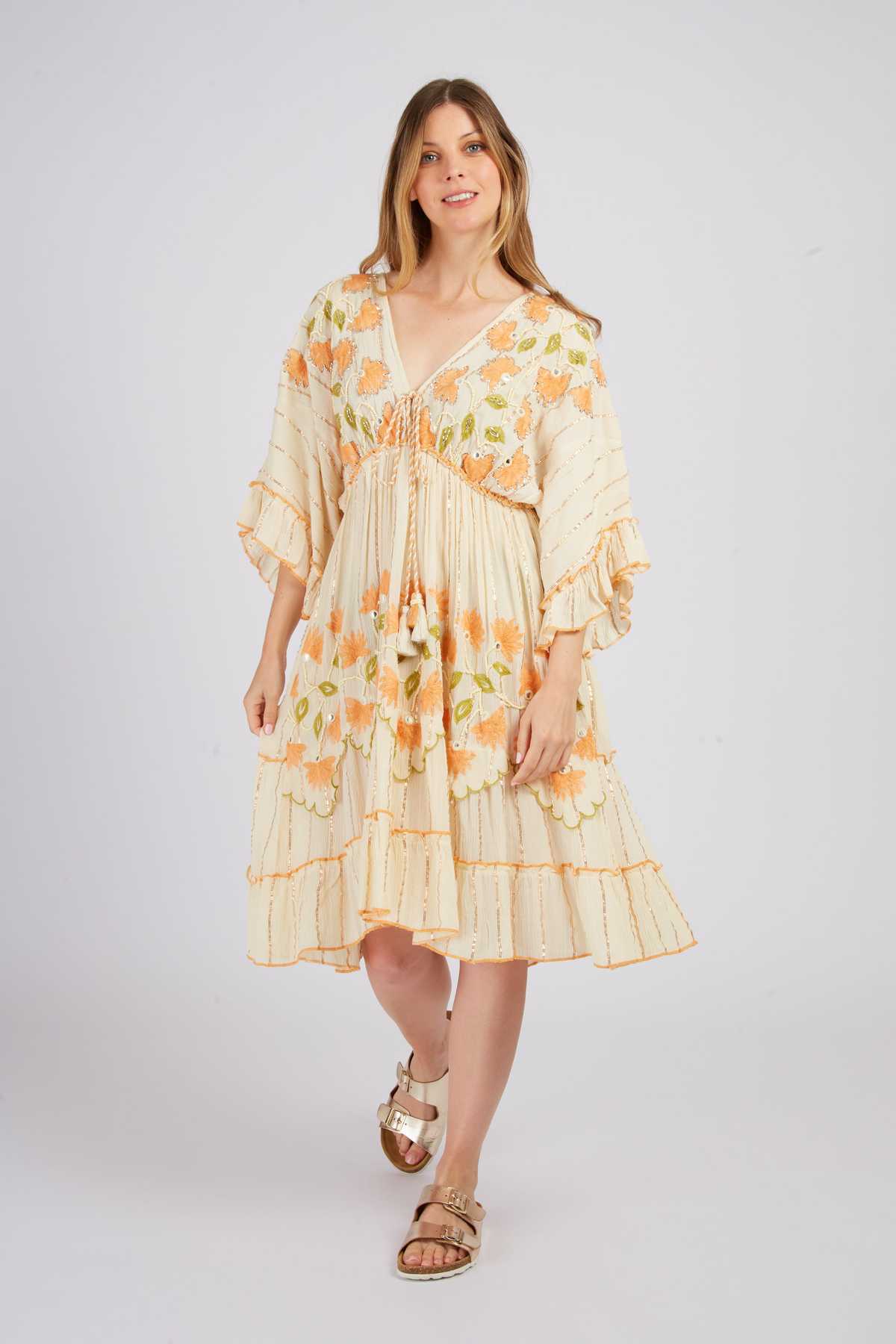 derhy Robe courte brodée CAITLINE