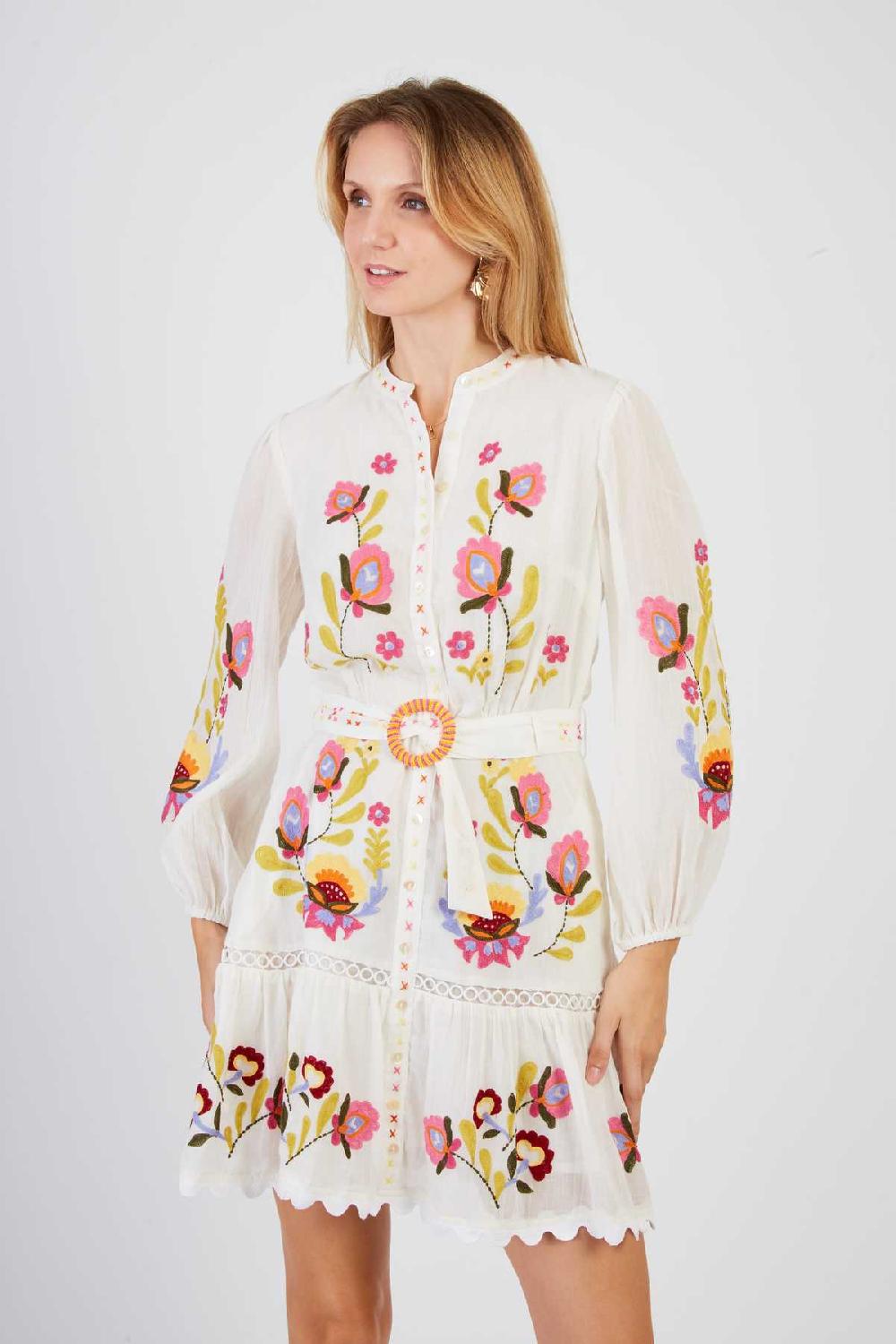 Derhy Robe Courte Brodée CHARLENE