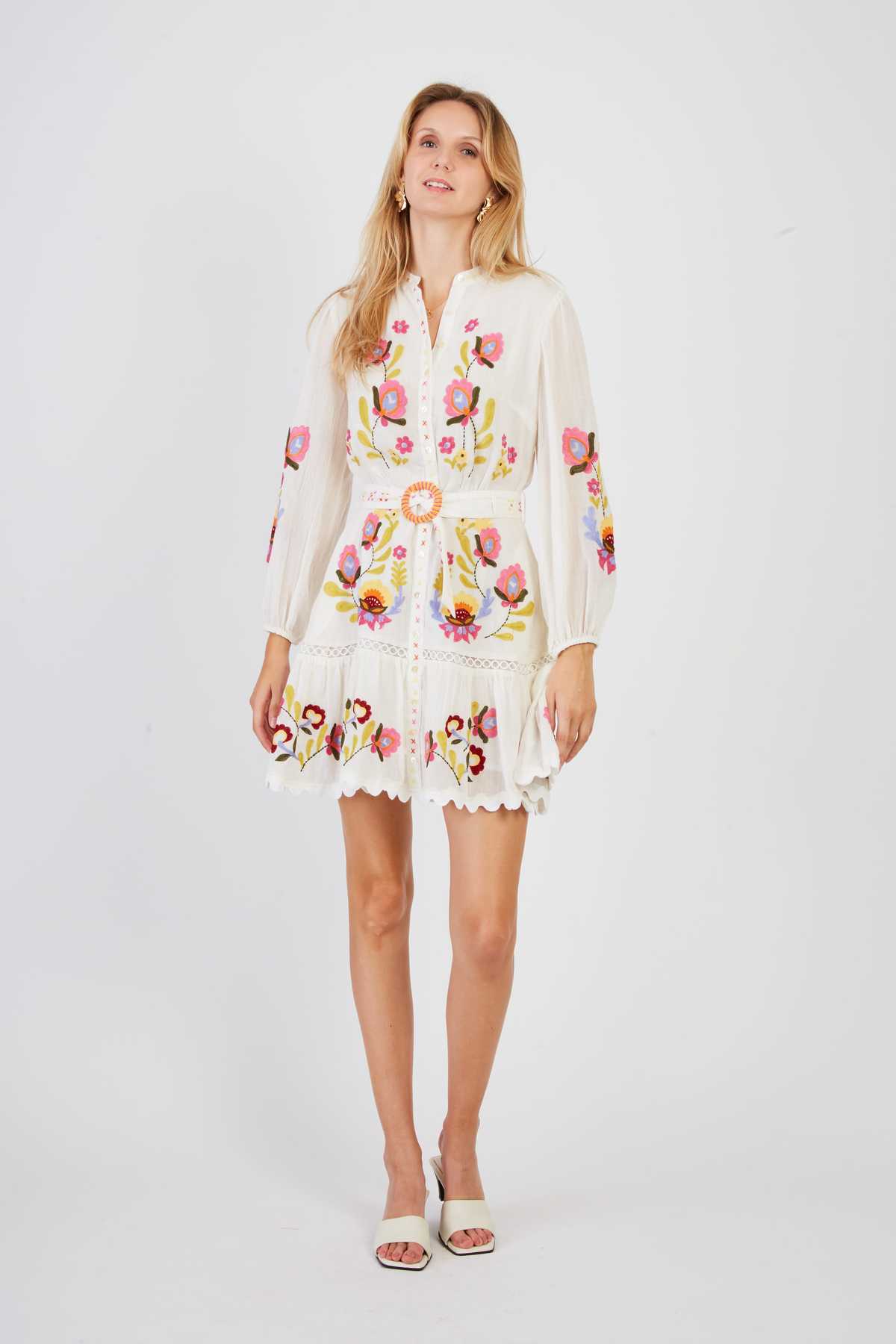 derhy Robe courte brodée CHARLENE