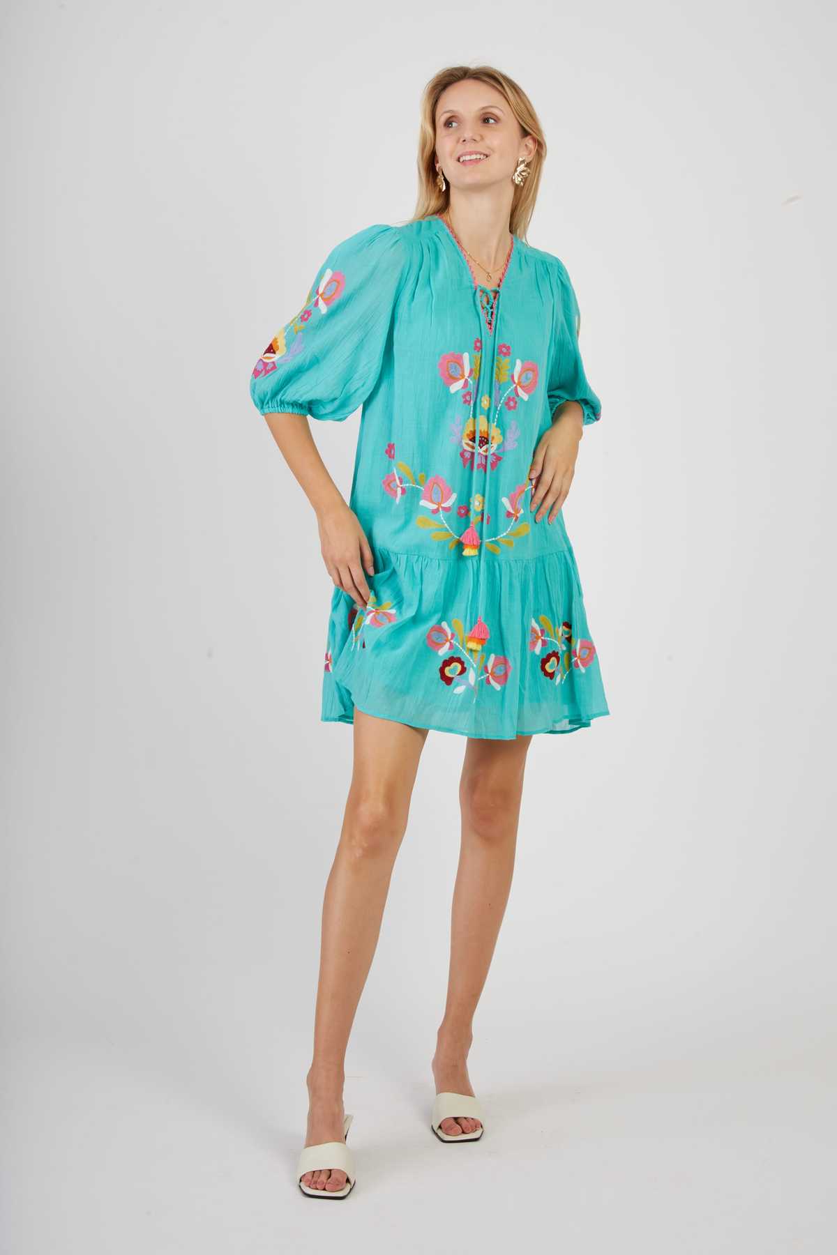 Derhy Robe Courte Brodée CINDY