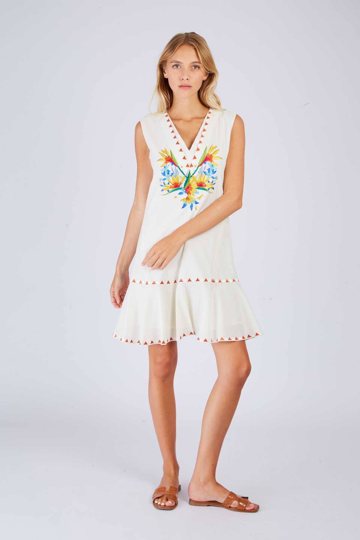 Derhy Robe Courte Brodée CLARA