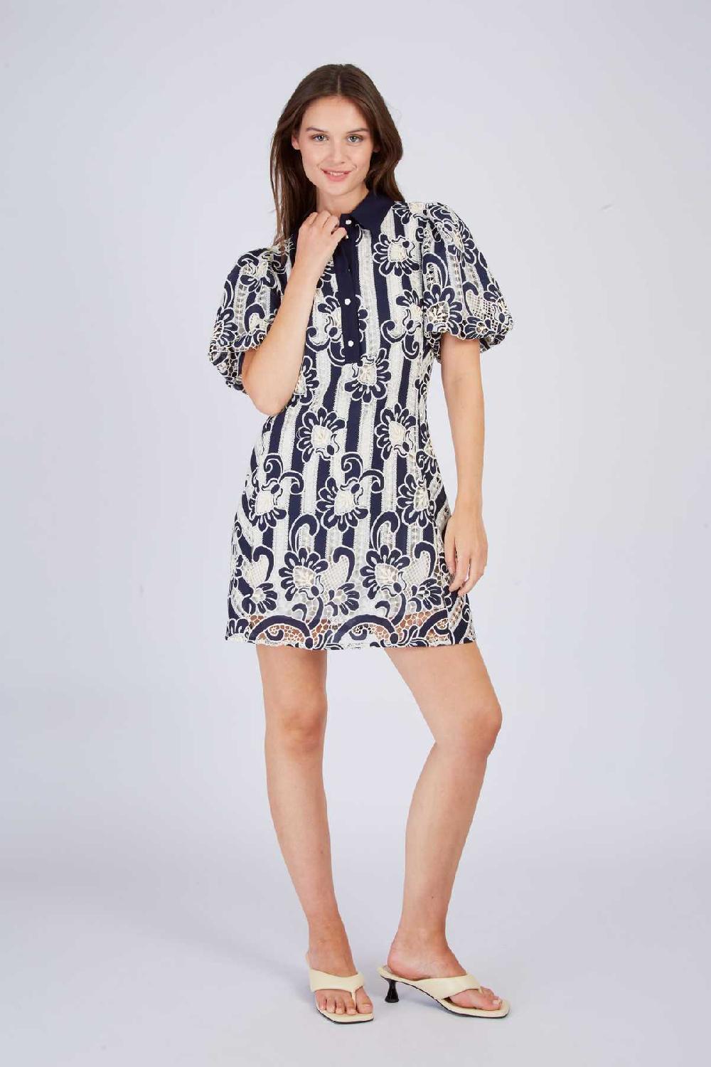 Derhy Robe Courte En Dentelle CAROLINE