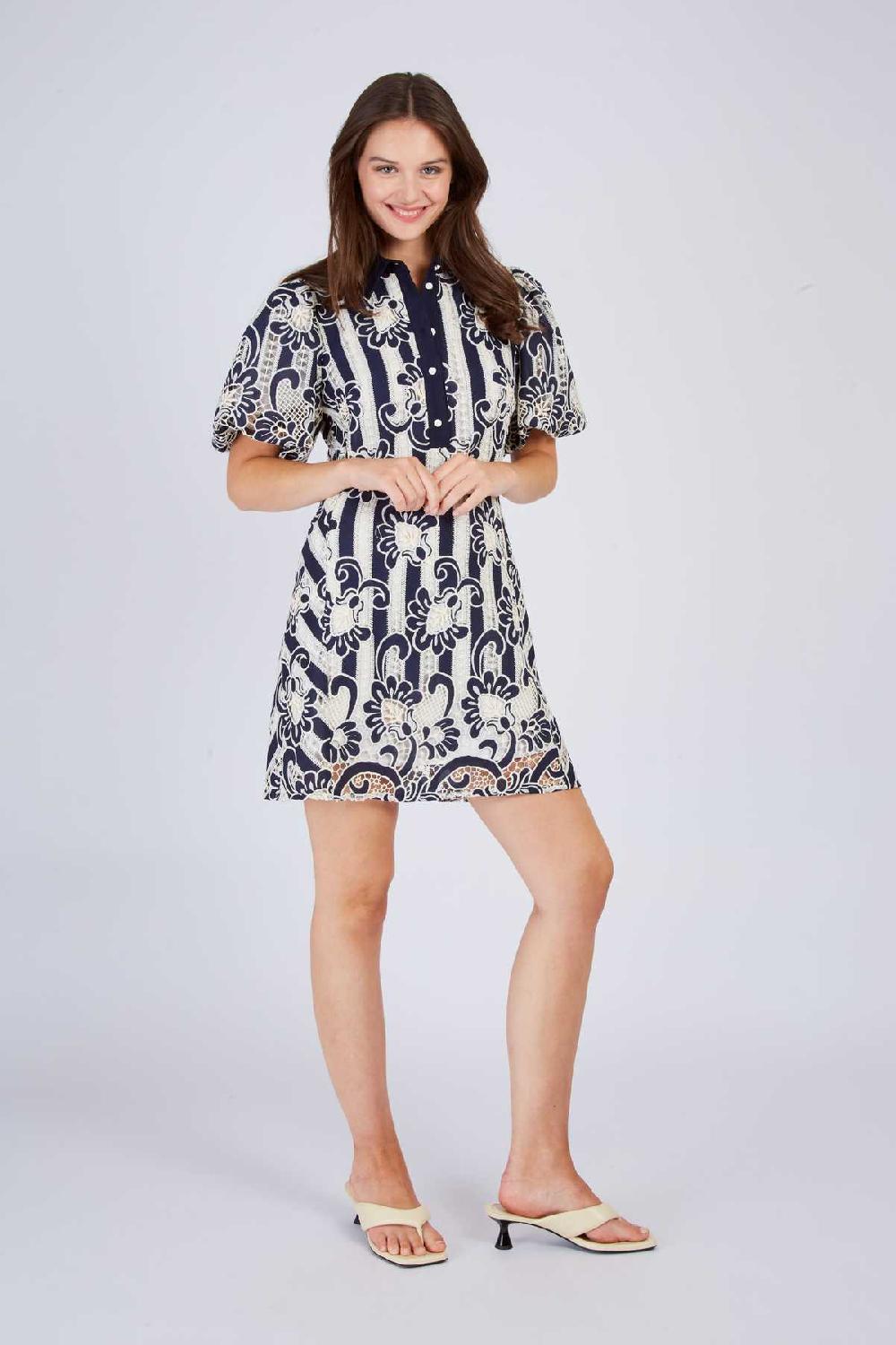 derhy Robe courte en dentelle CAROLINE