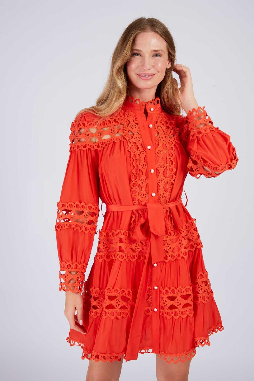 derhy Robe courte en dentelle CASEY