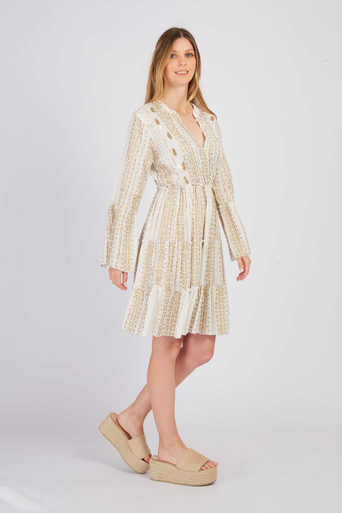 Derhy Robe Courte Imprimée PAPILLON