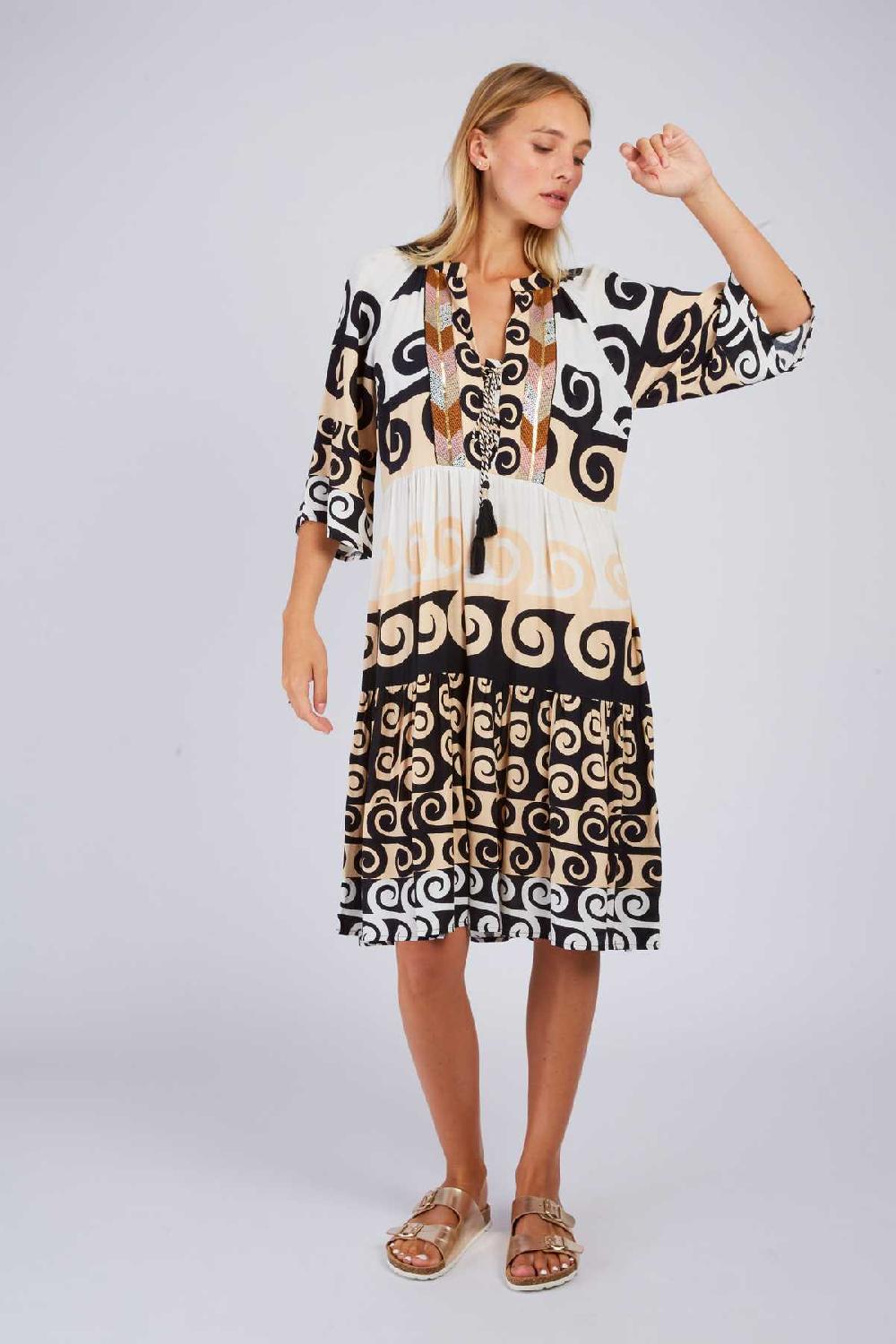 Derhy Robe Courte Imprimée PAPRIKA