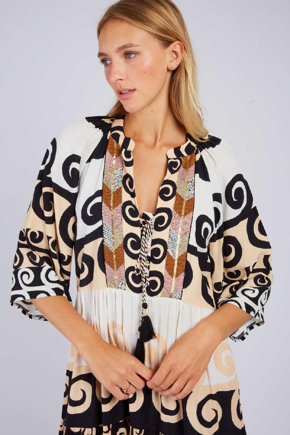 Derhy Robe Courte Imprimée PAPRIKA