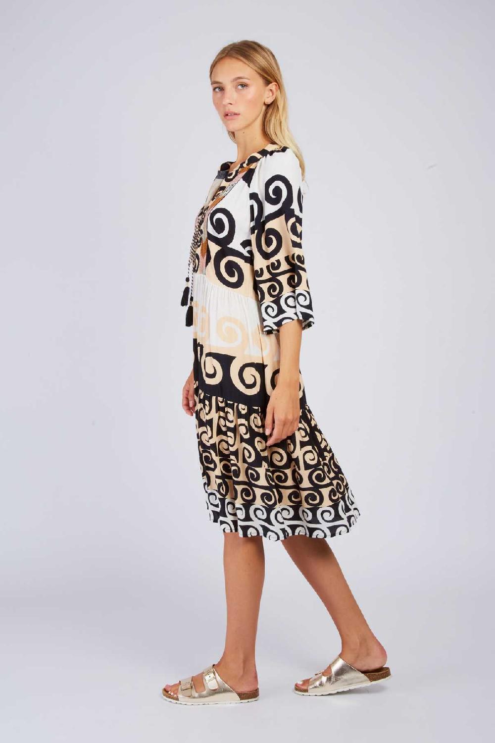 Derhy Robe Courte Imprimée PAPRIKA