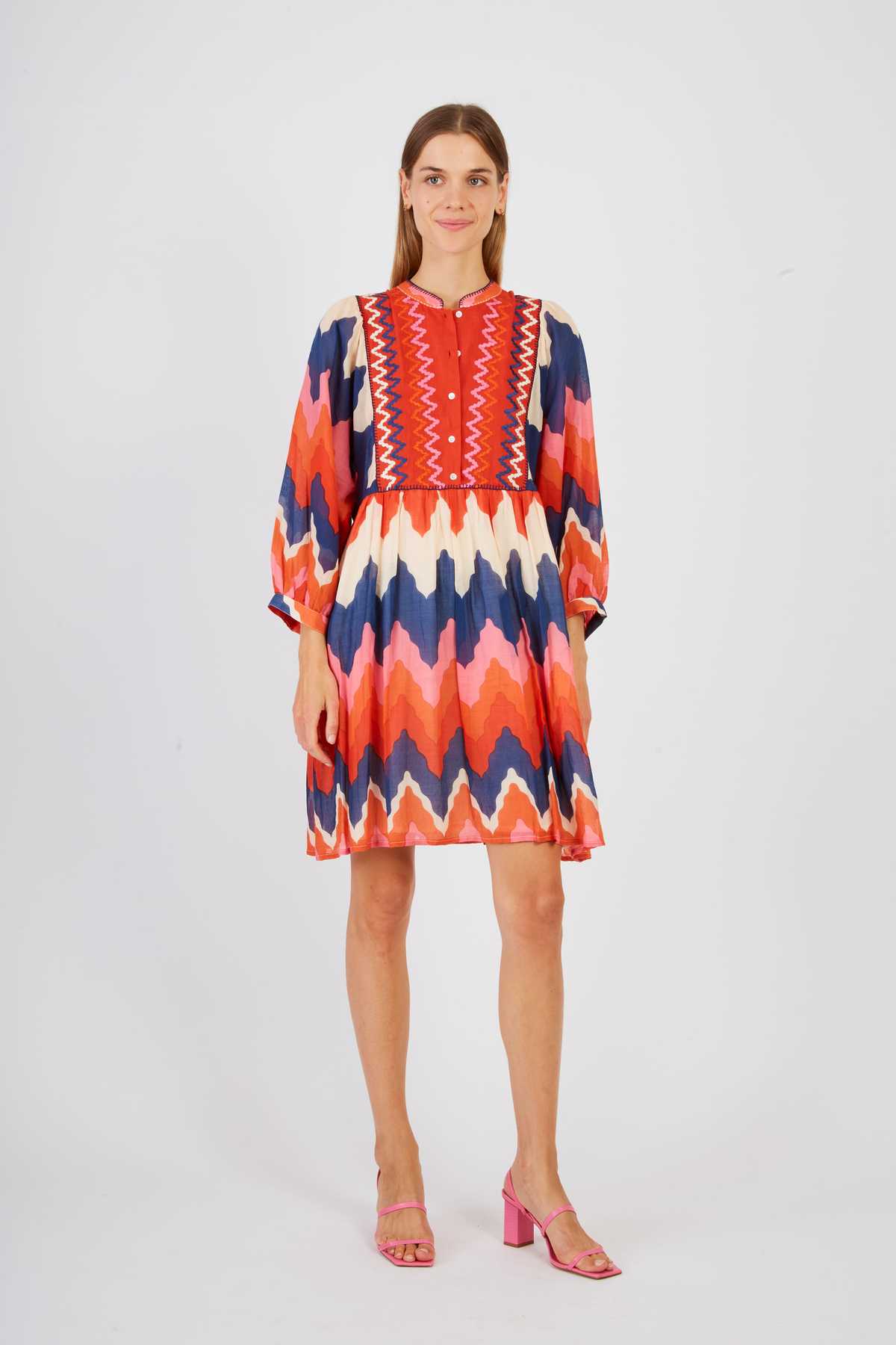 Derhy Robe Courte Imprimée PELOPONESE