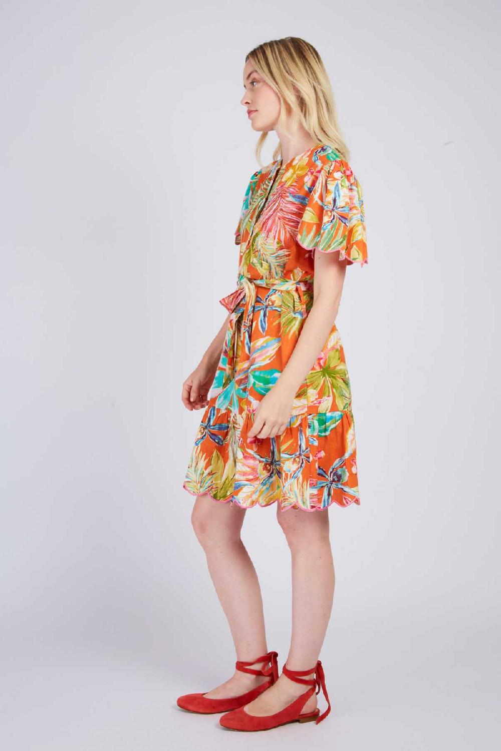 Derhy Robe Courte Imprimée PERVENCHE