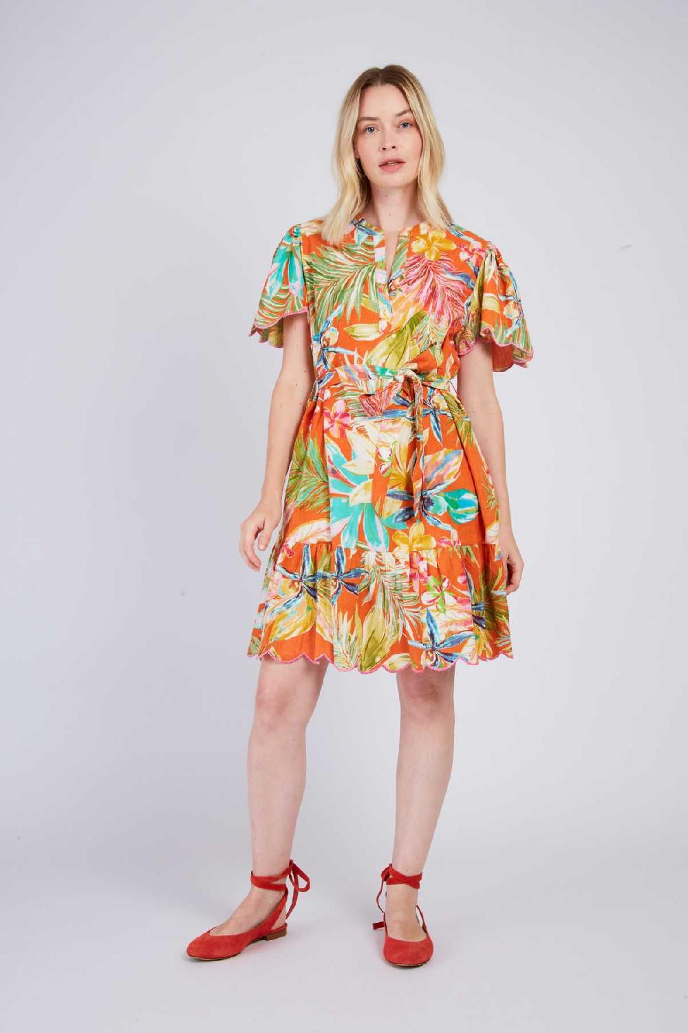 derhy Robe courte imprimée PERVENCHE