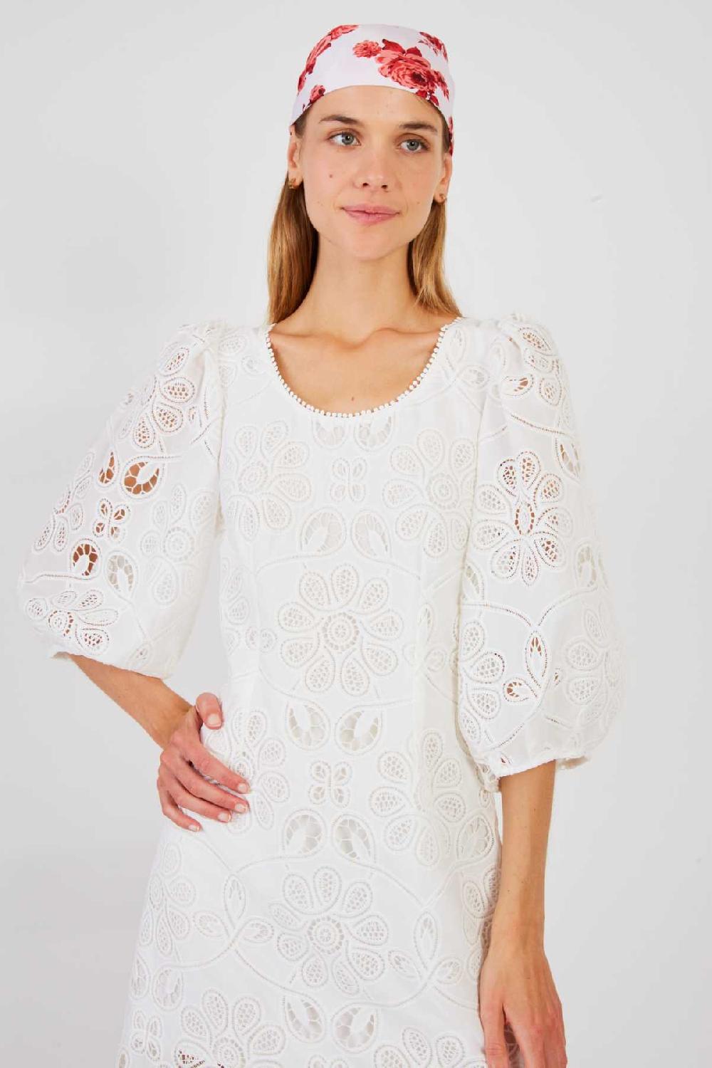 Derhy Robe Courte Unie En Dentelle CATHY