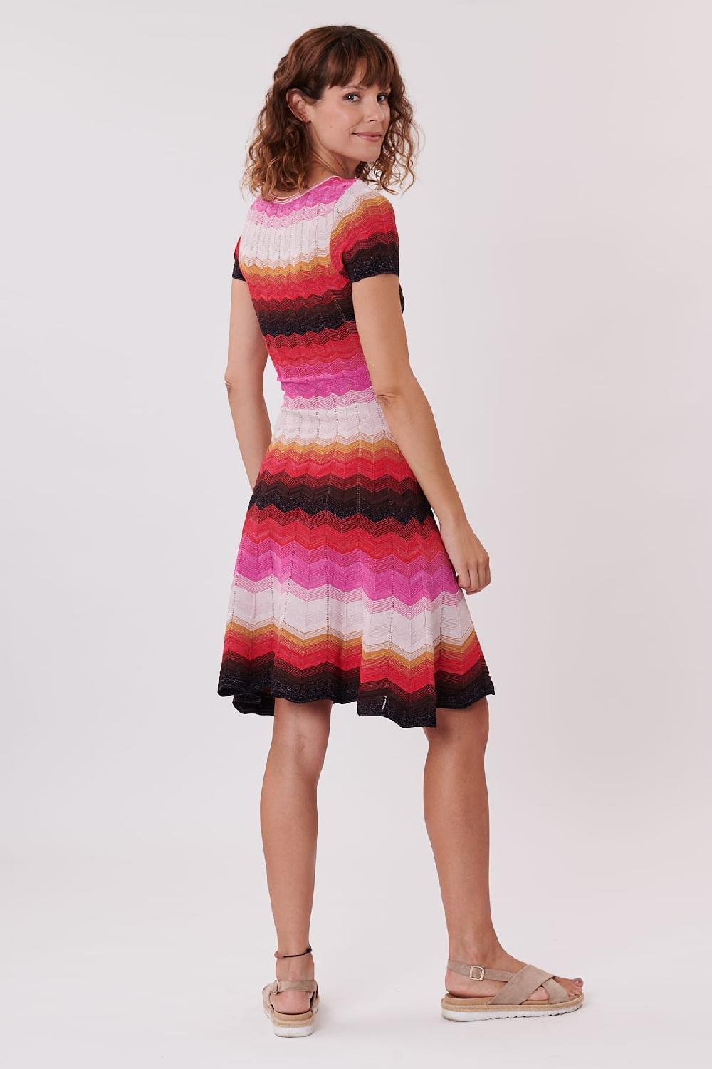 Derhy Robe En Maille Jacquard Longueur Genou HAZEL