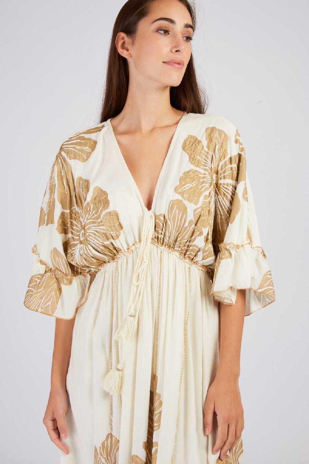 Derhy Robe Longue à Motif CALLISTA