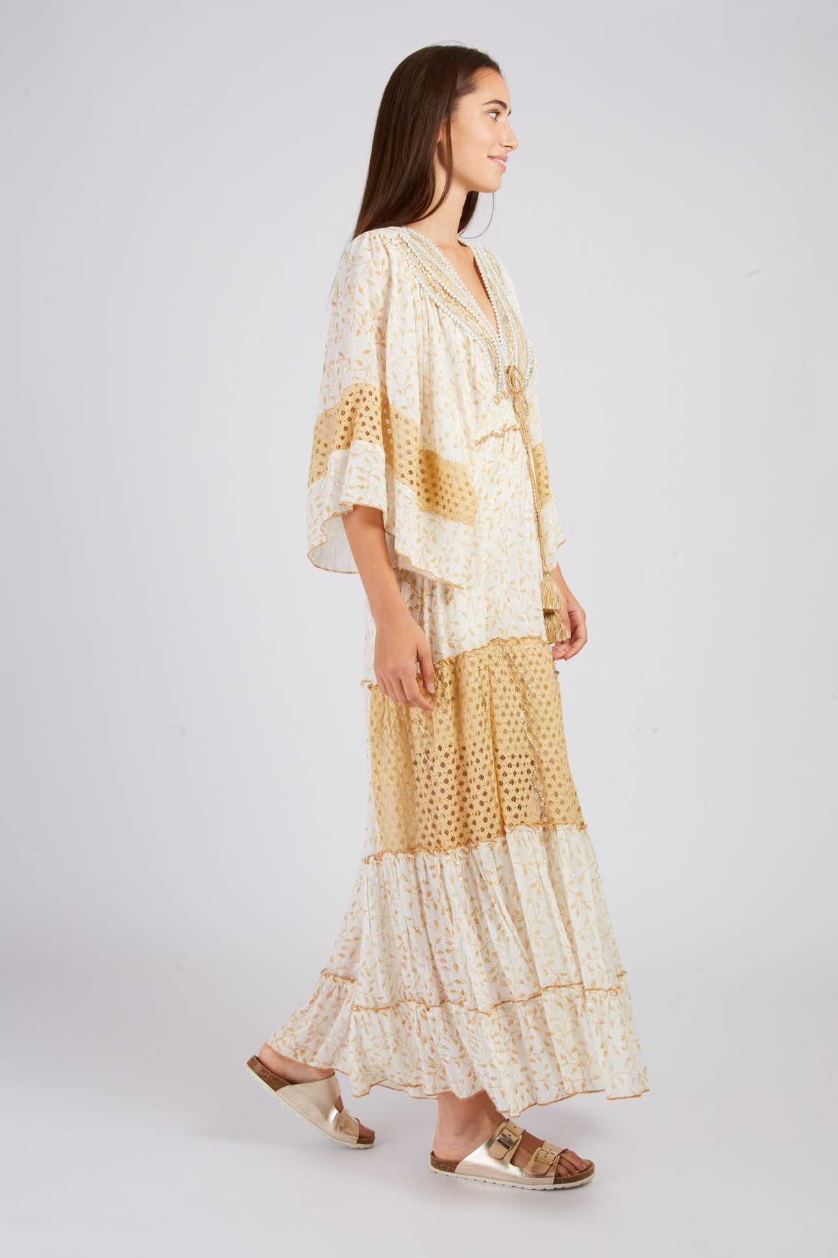 Derhy Robe Longue Brodée CALEDONIE