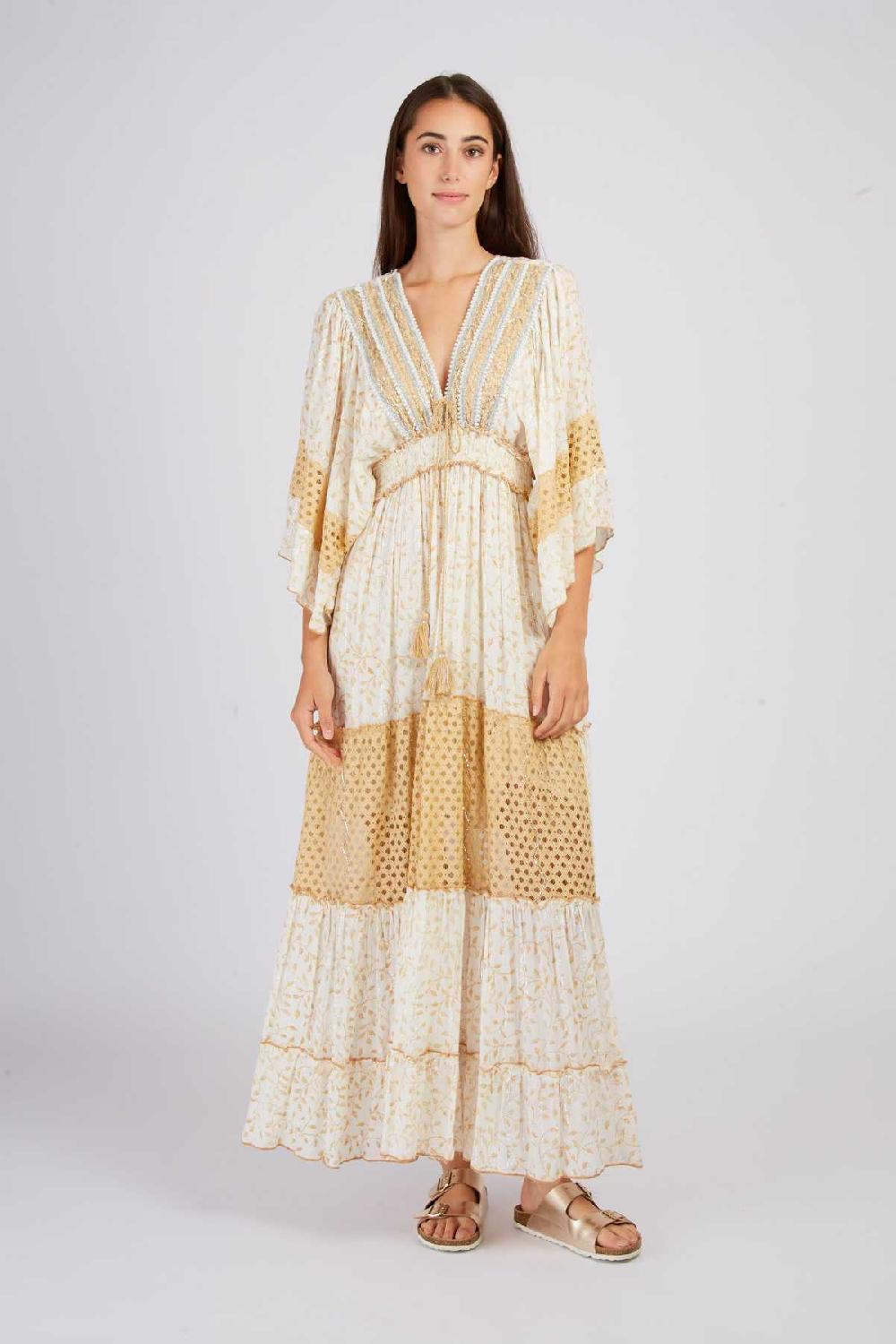 derhy Robe longue brodée CALEDONIE