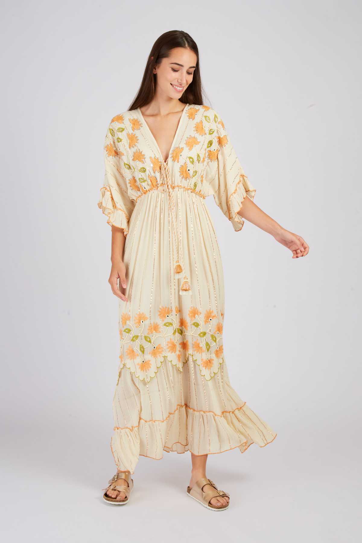 Derhy Robe Longue Brodée CALENZANA