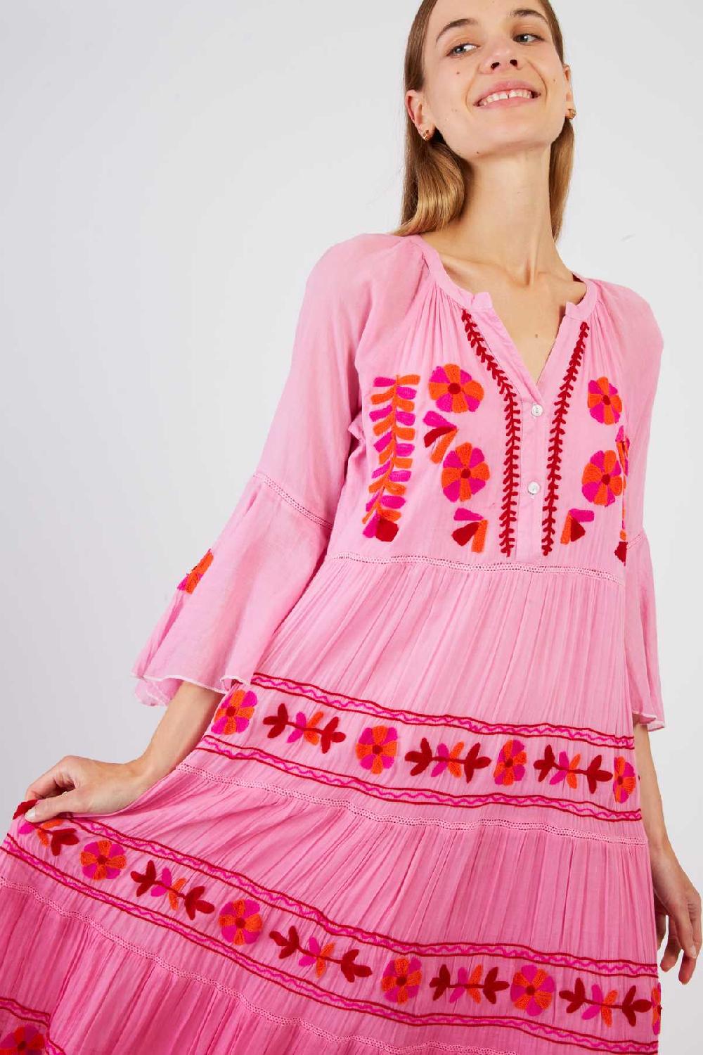 Derhy Robe Longue Brodée CARACAS