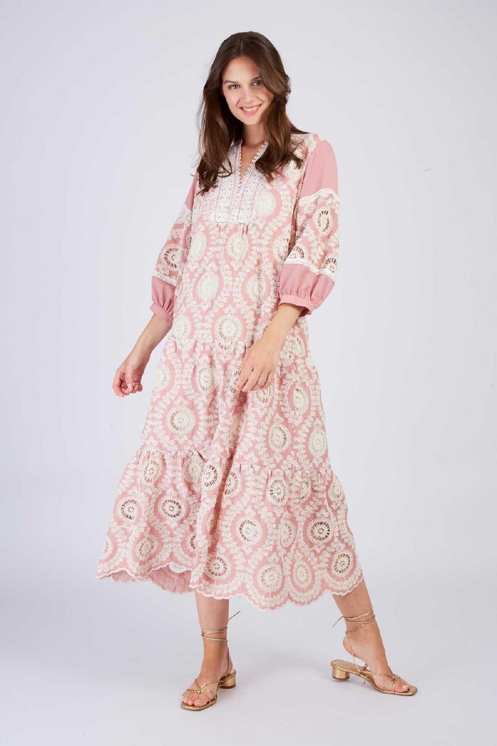 Derhy Robe Longue Brodée CASSANDRE