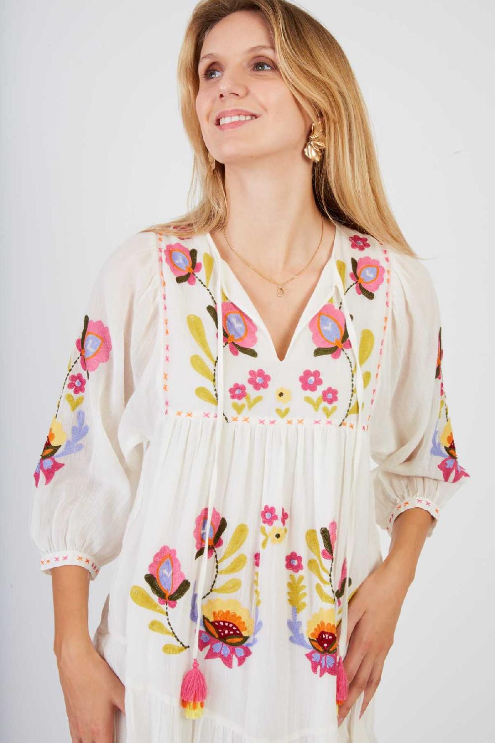 Derhy Robe Longue Brodée CLAIRE