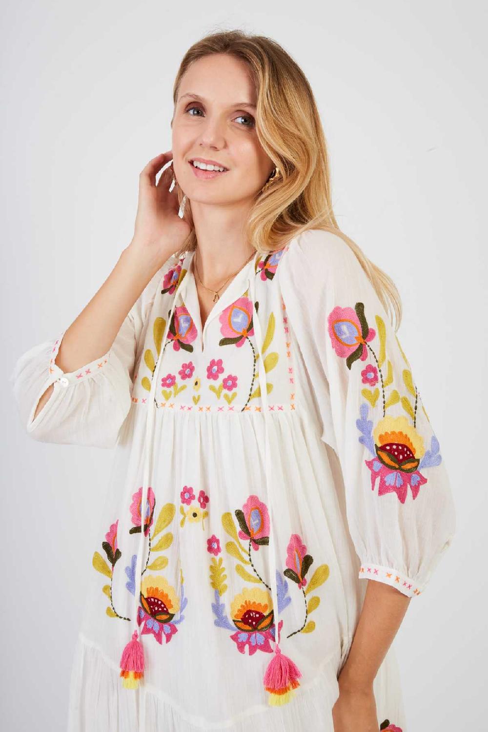 Derhy Robe Longue Brodée CLAIRE