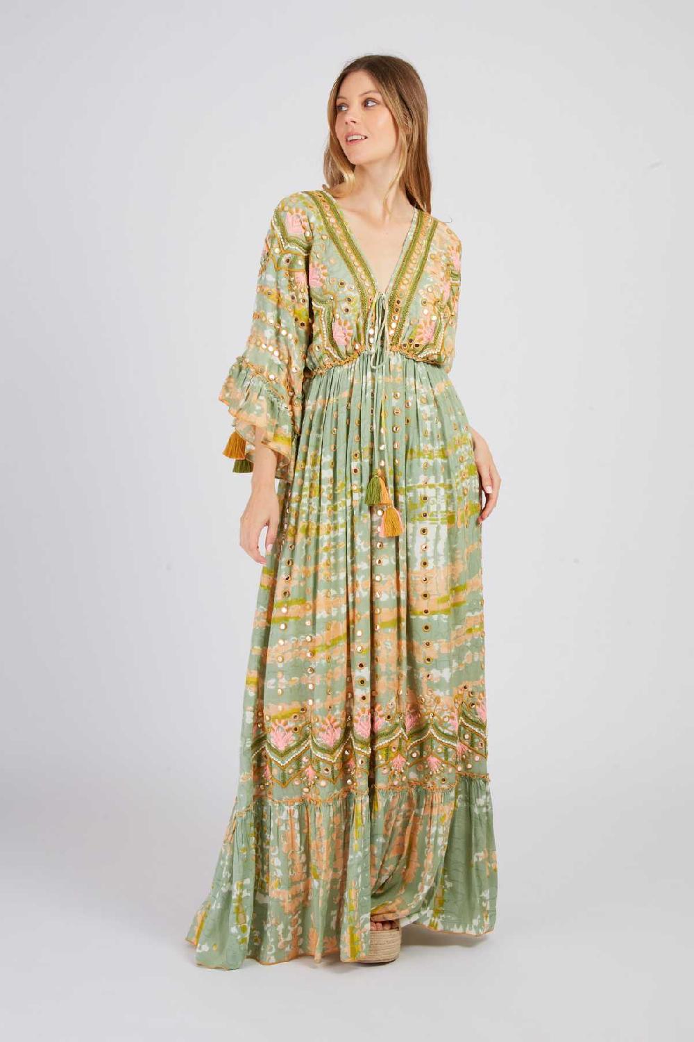 Derhy Robe Longue Brodée PALERME