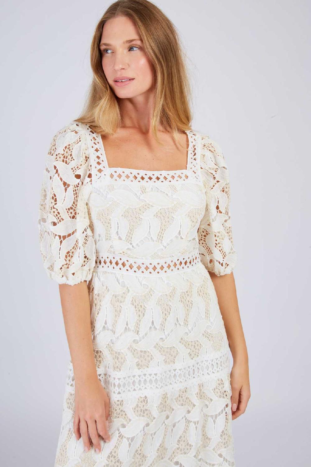 Derhy Robe Longue En Dentelle CASSIOPEE