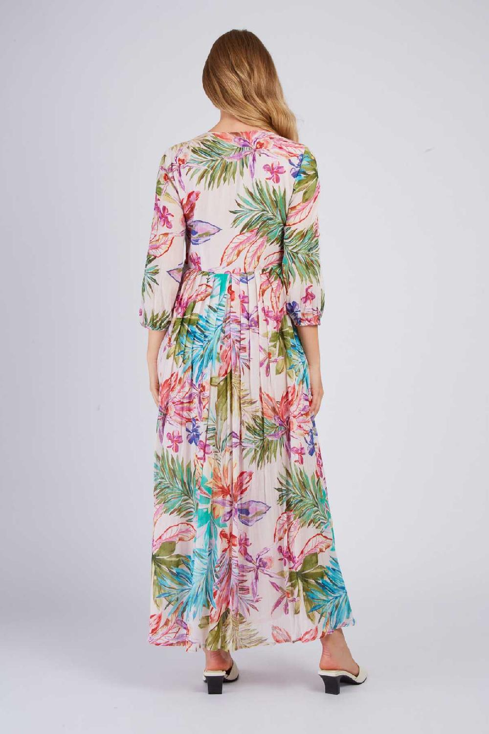 Derhy Robe Longue Fluide Imprimée PIVOINE