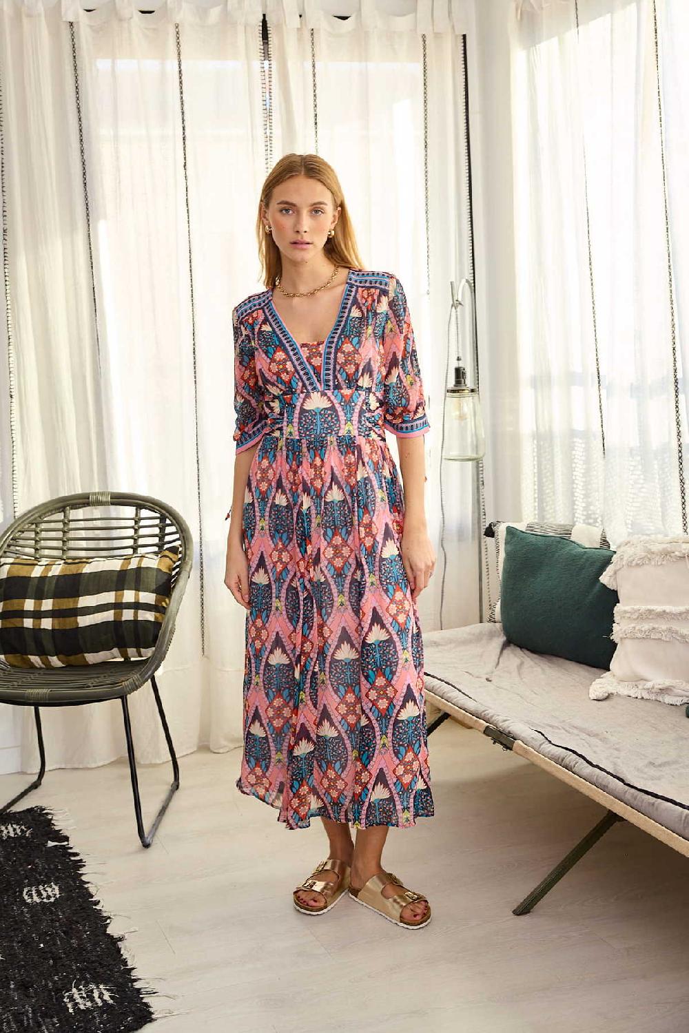 derhy Robe longue imprimée PAQUERETTE