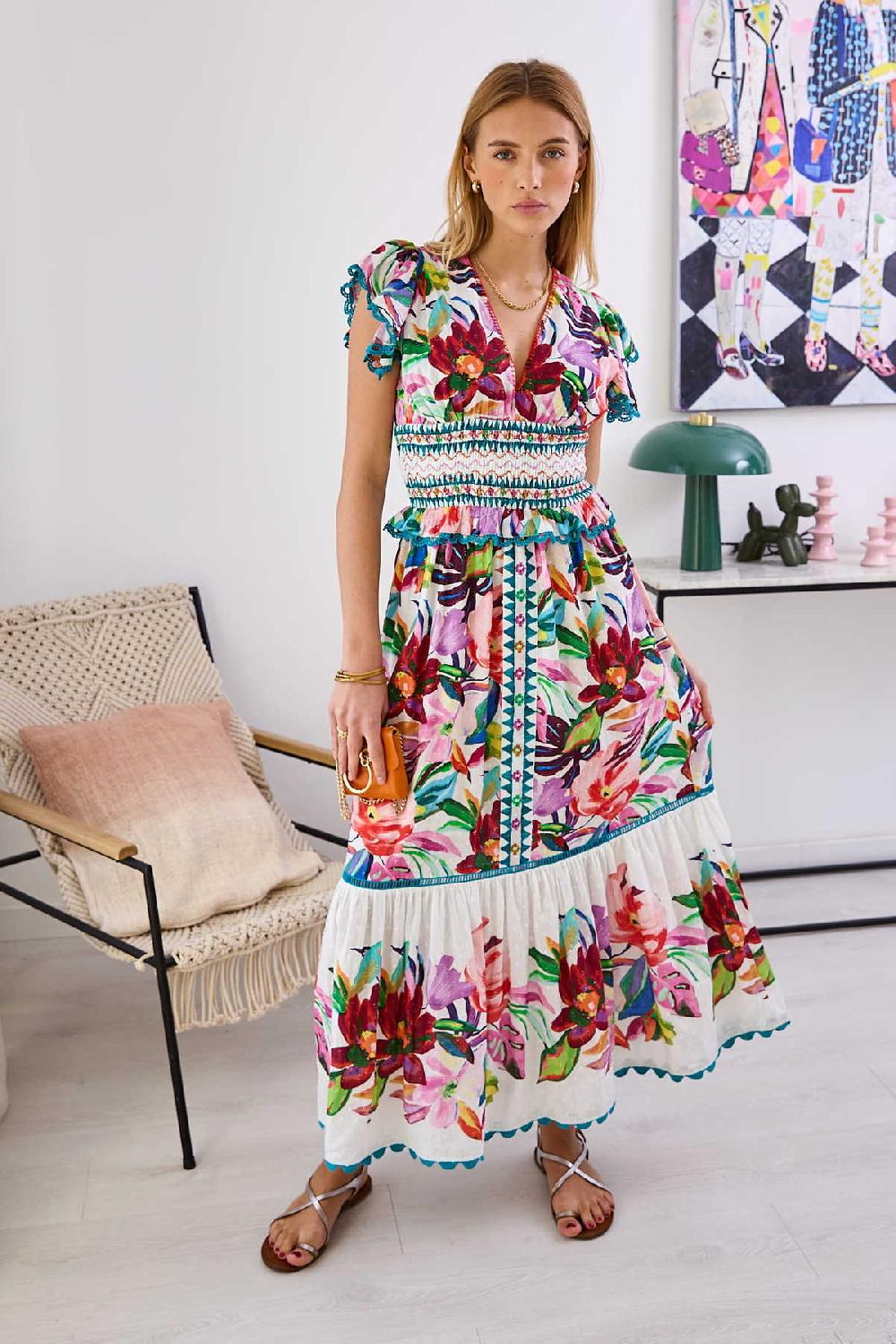 derhy Robe longue imprimée PATSY