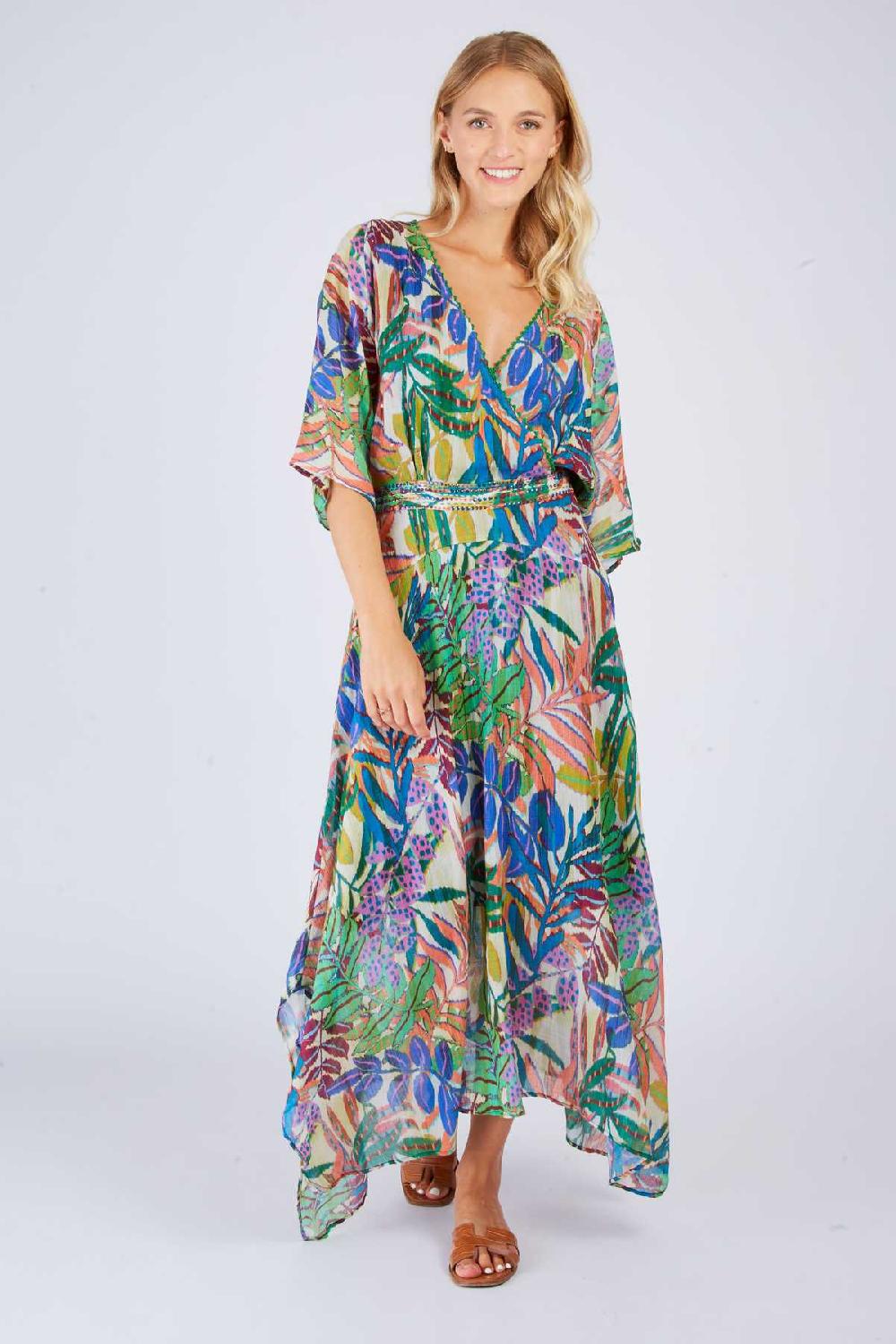 derhy Robe longue imprimée PENSEE