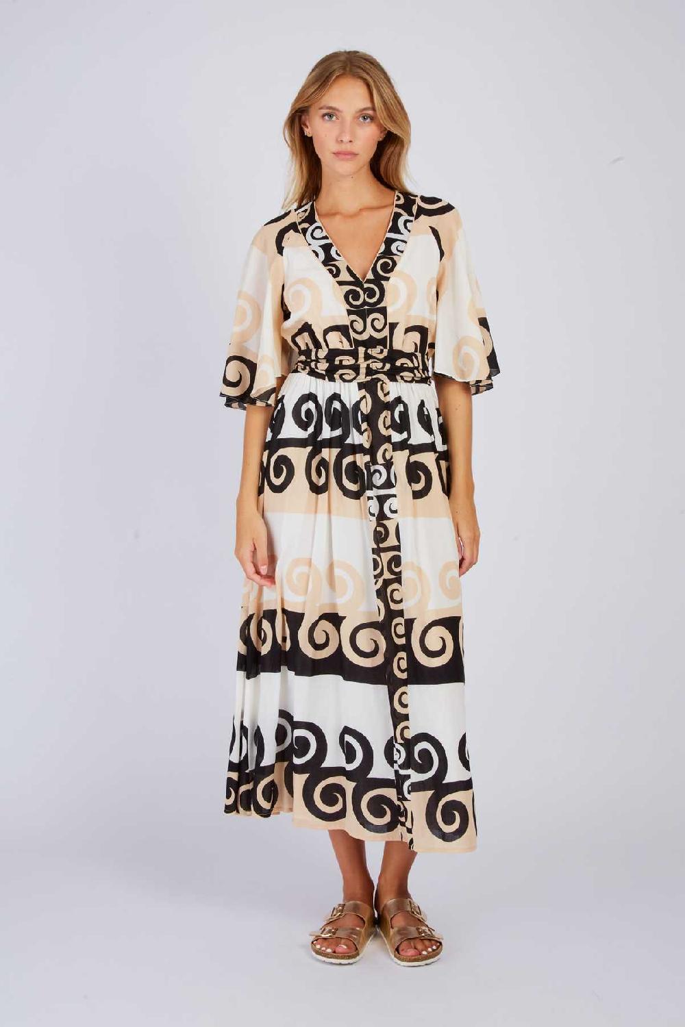 derhy Robe longue imprimée PEROU