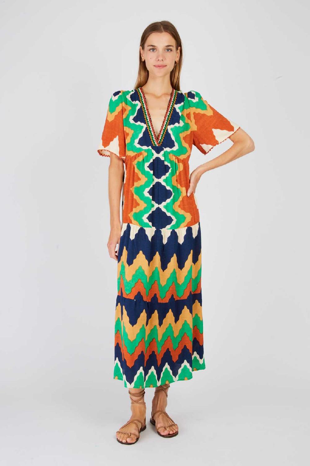 Derhy Robe Longue Imprimée PESO