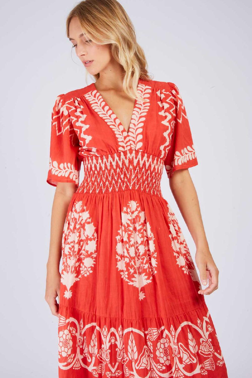 Derhy Robe Longue Imprimée POINTILLE