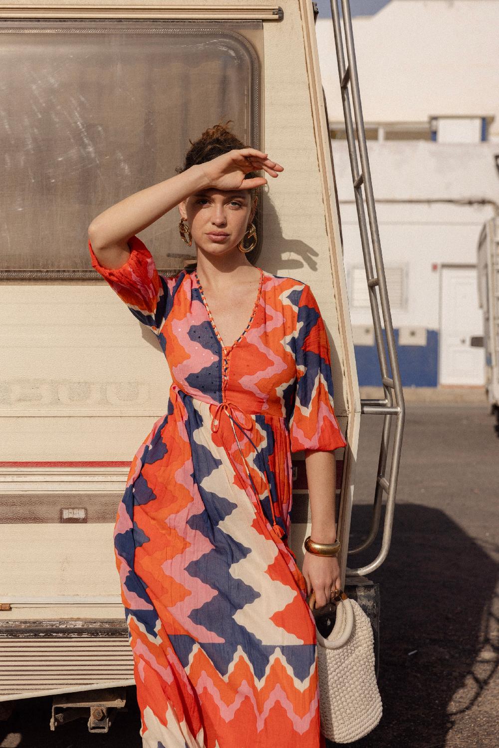 derhy Robe longue imprimée PROMENADE