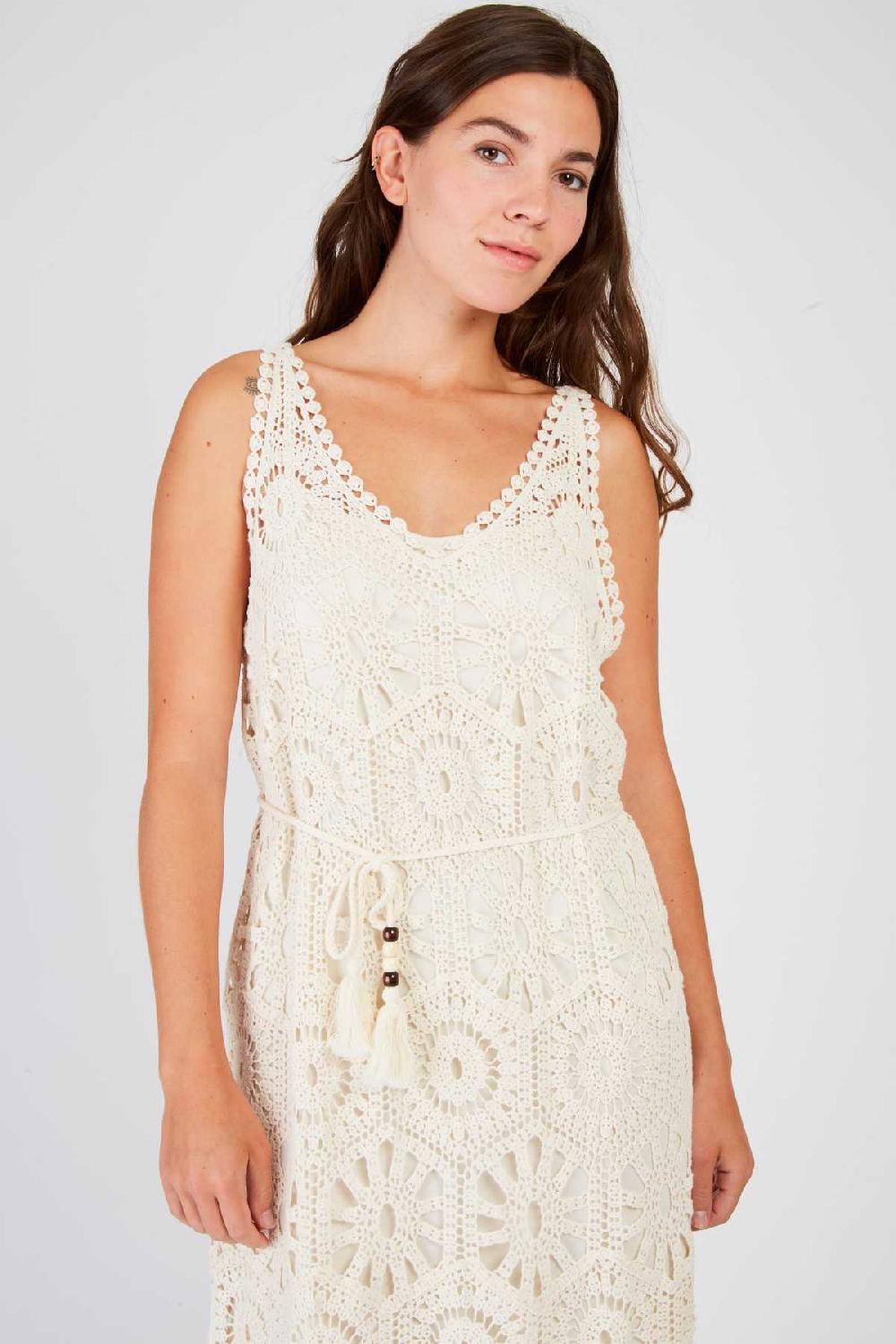 Derhy Robe Longue Unie En Maille XAVIERE