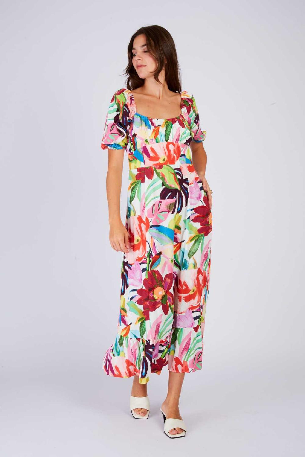 derhy Robe mi longue imprimée PAULINE