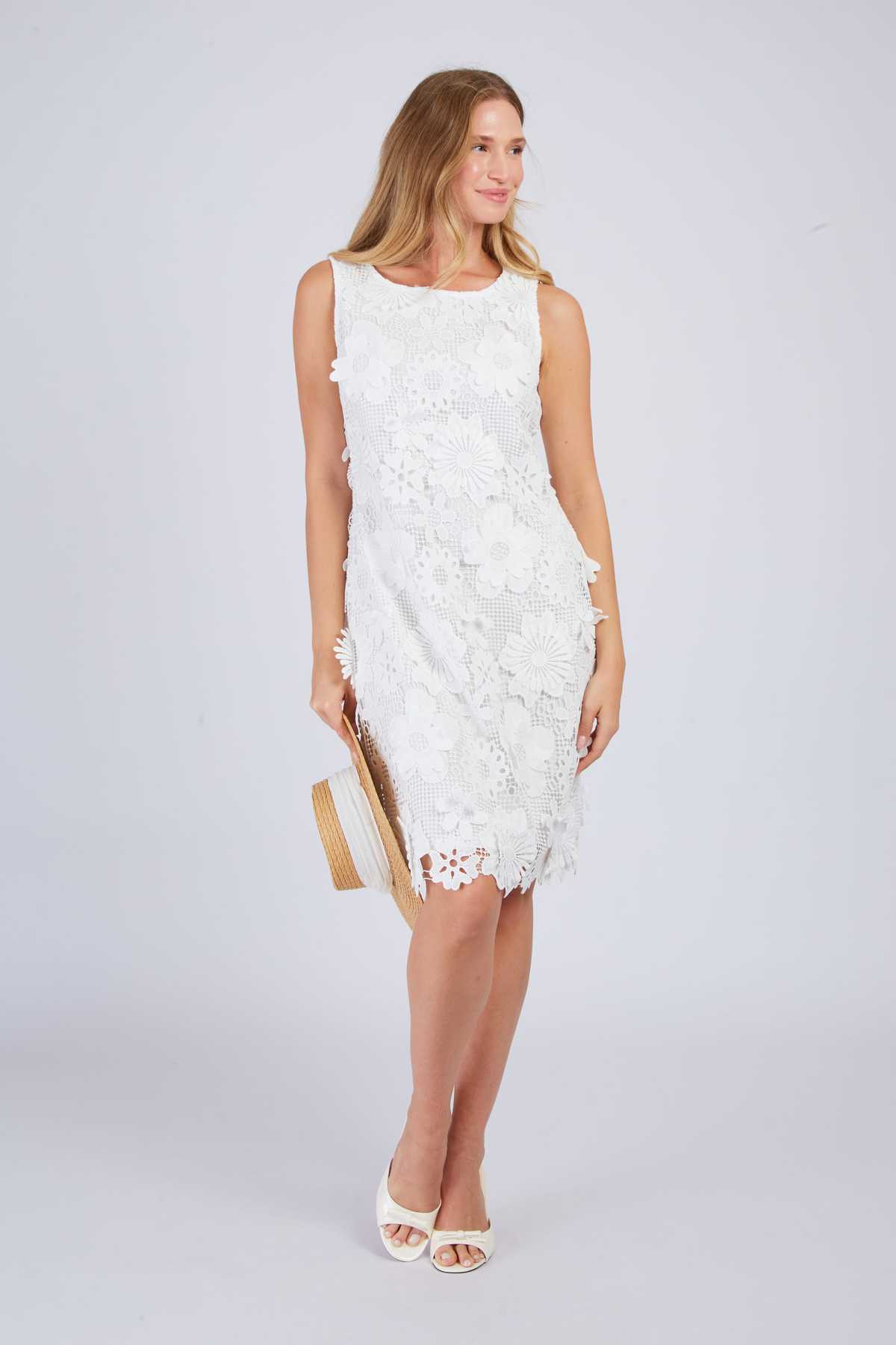 Derhy Robe Unie En Dentelle CARLINE