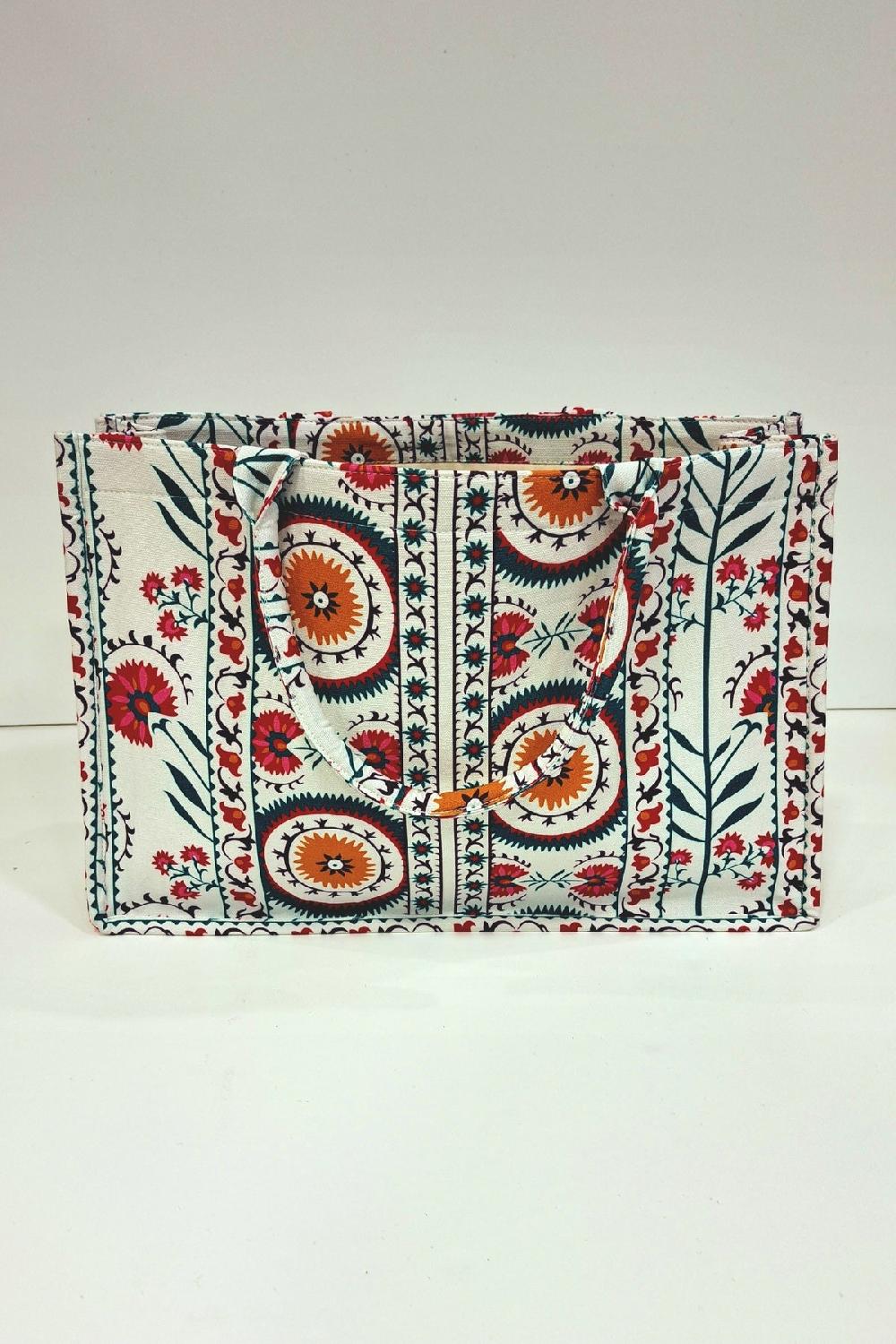Derhy Sac Cabas Imprimé Floral En Coton QUIBERON