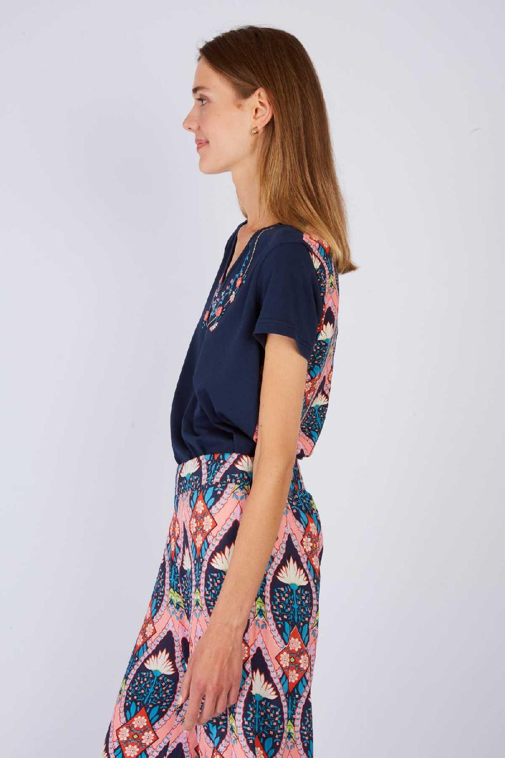 Derhy Tee Shirt Brodé ZAFIRO