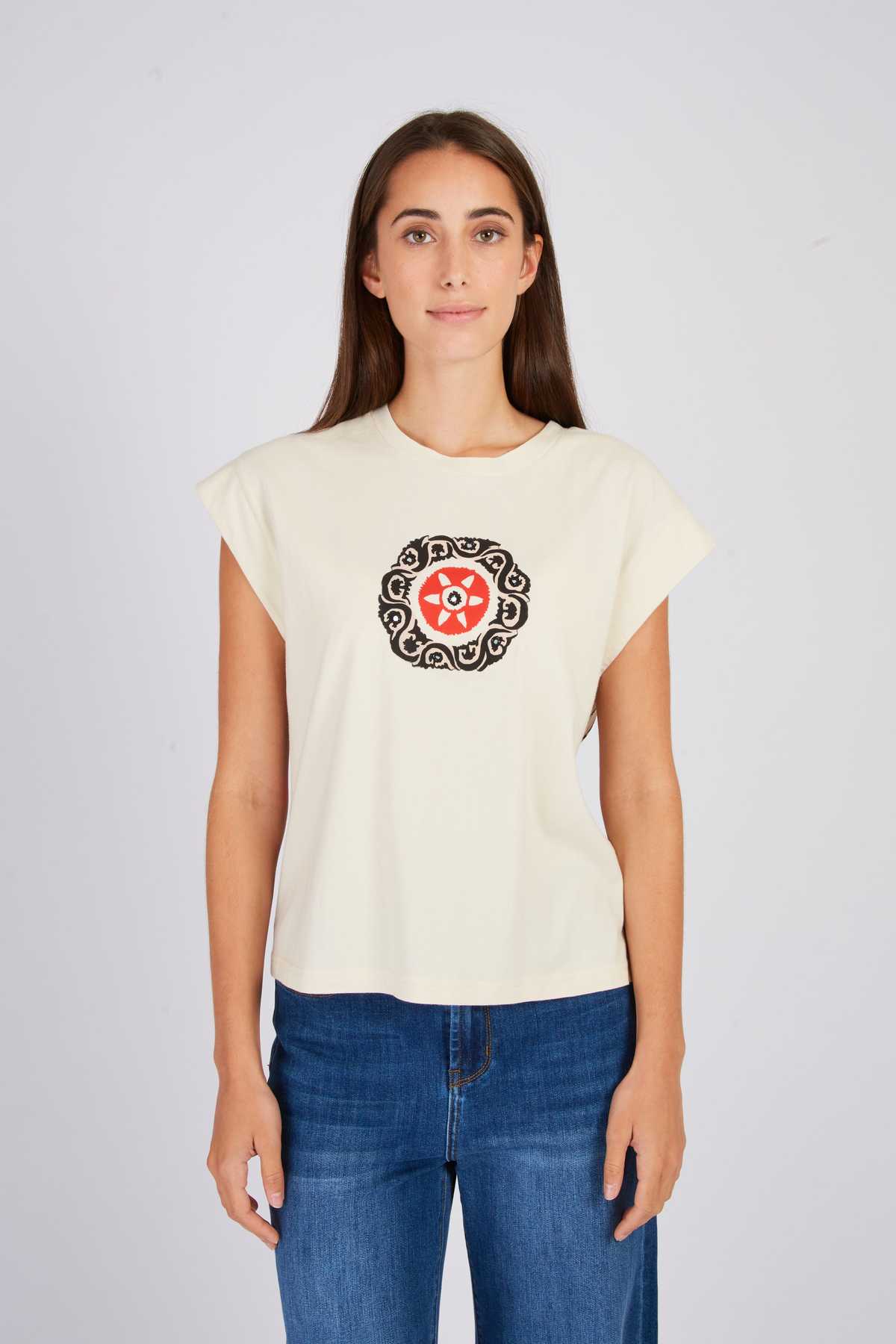 Derhy Tee Shirt Brodé ZALAMA