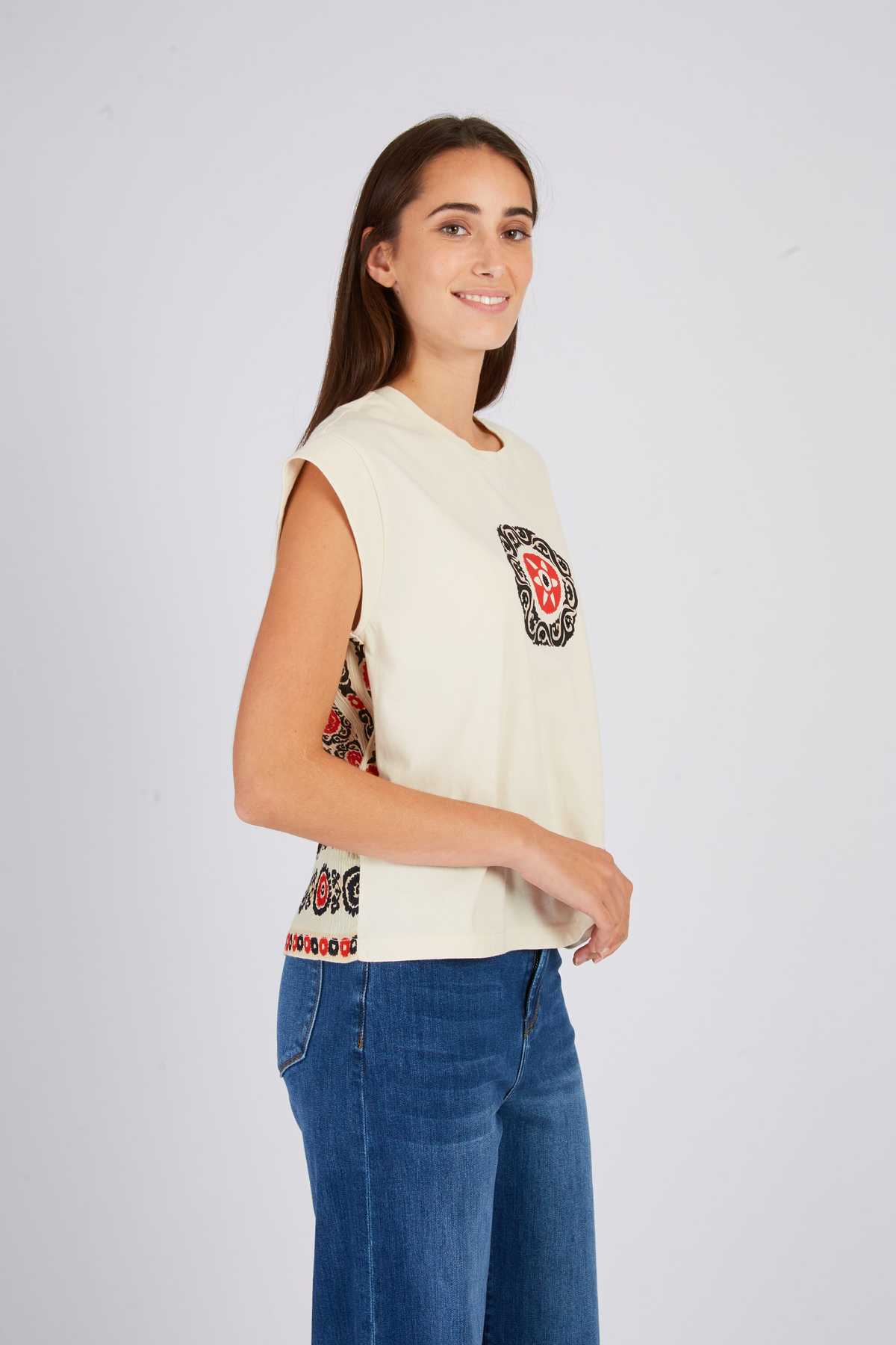 Derhy Tee Shirt Brodé ZALAMA